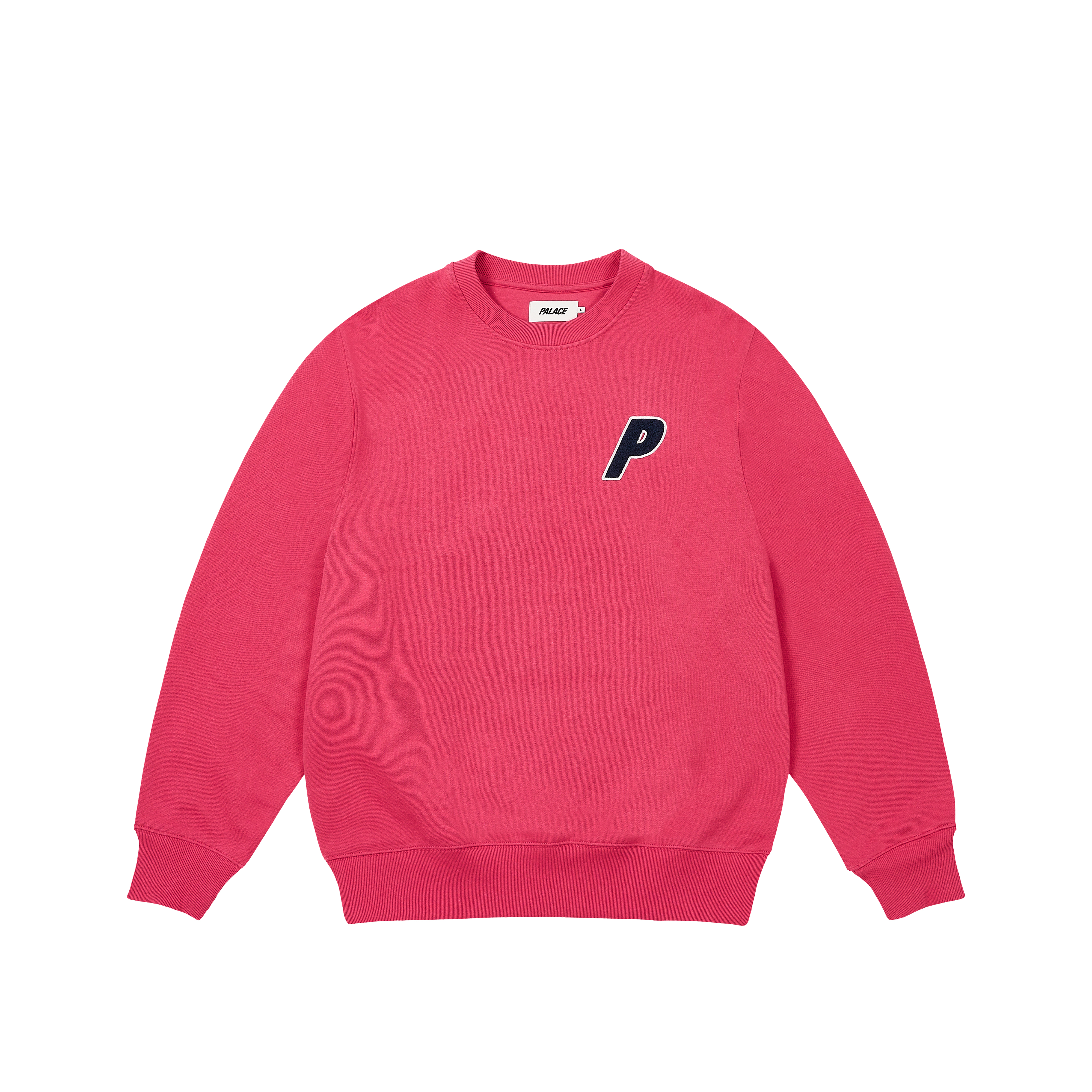 【Palace】 Chenille Tri-Ferg Crew Grey Marl Brand New Palace Chenille Tri-Ferg Crew - Soft White - Size