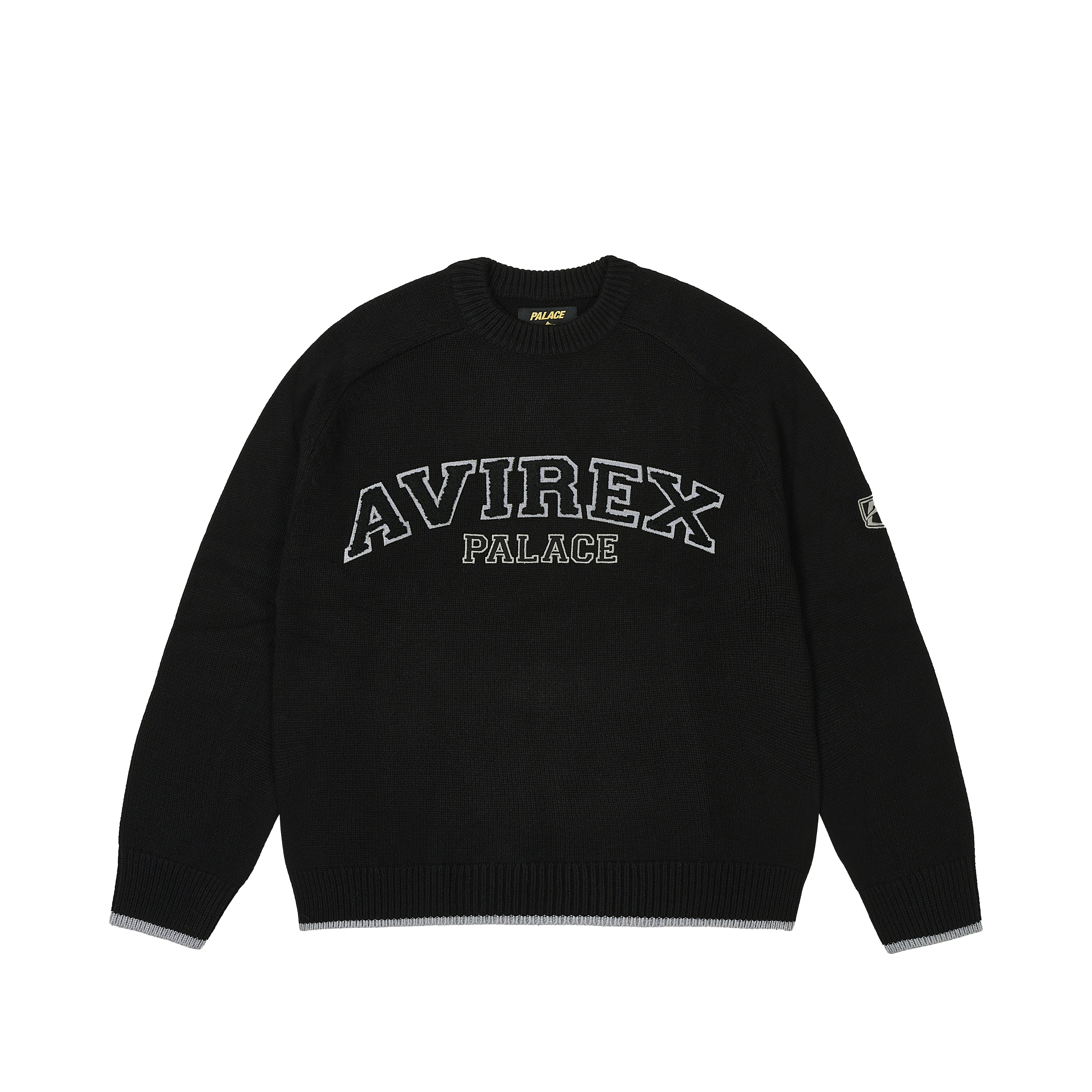 PALACE ×AVIREX ビーニー　ブラックホワイト 1493839_00.png.png