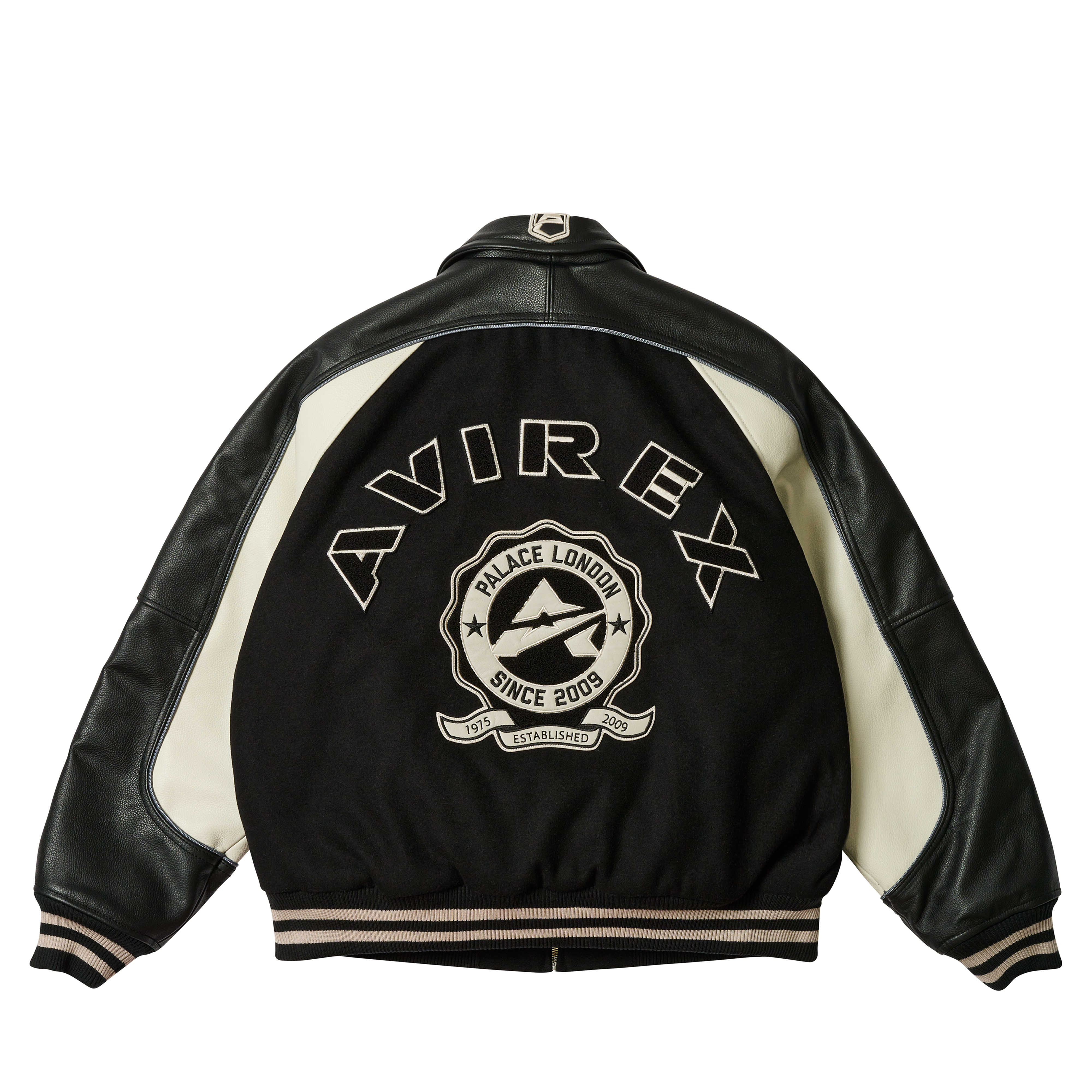 トップス PALACE AVIREX CHENILLE KNIT BLACK Msize PALACE AVIREX CHENILLE KNIT BLACK Msize
