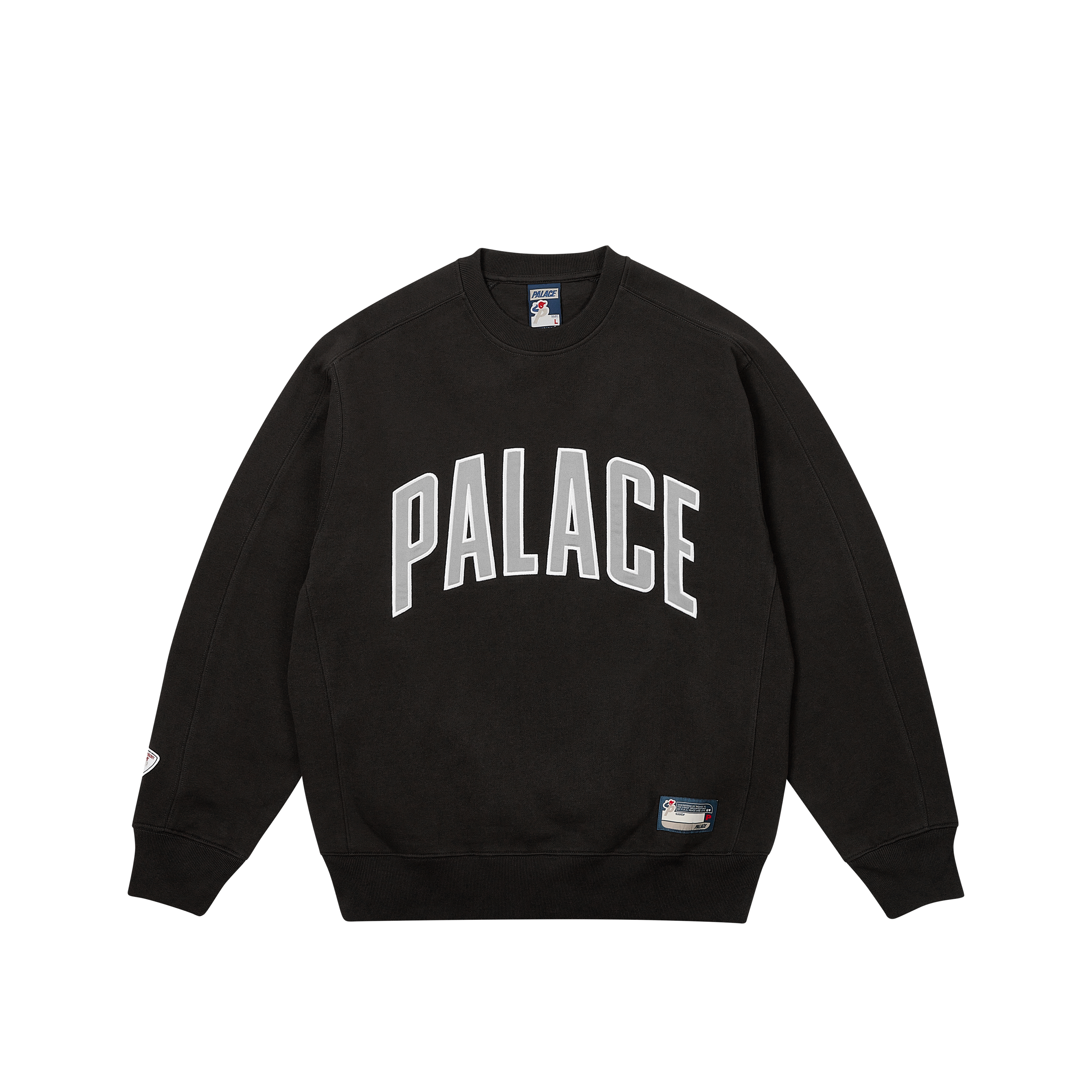 希少 Palace skateboard Pal Pal Crew Black 希少 Palace skateboard Pal Pal Crew Black - トップス