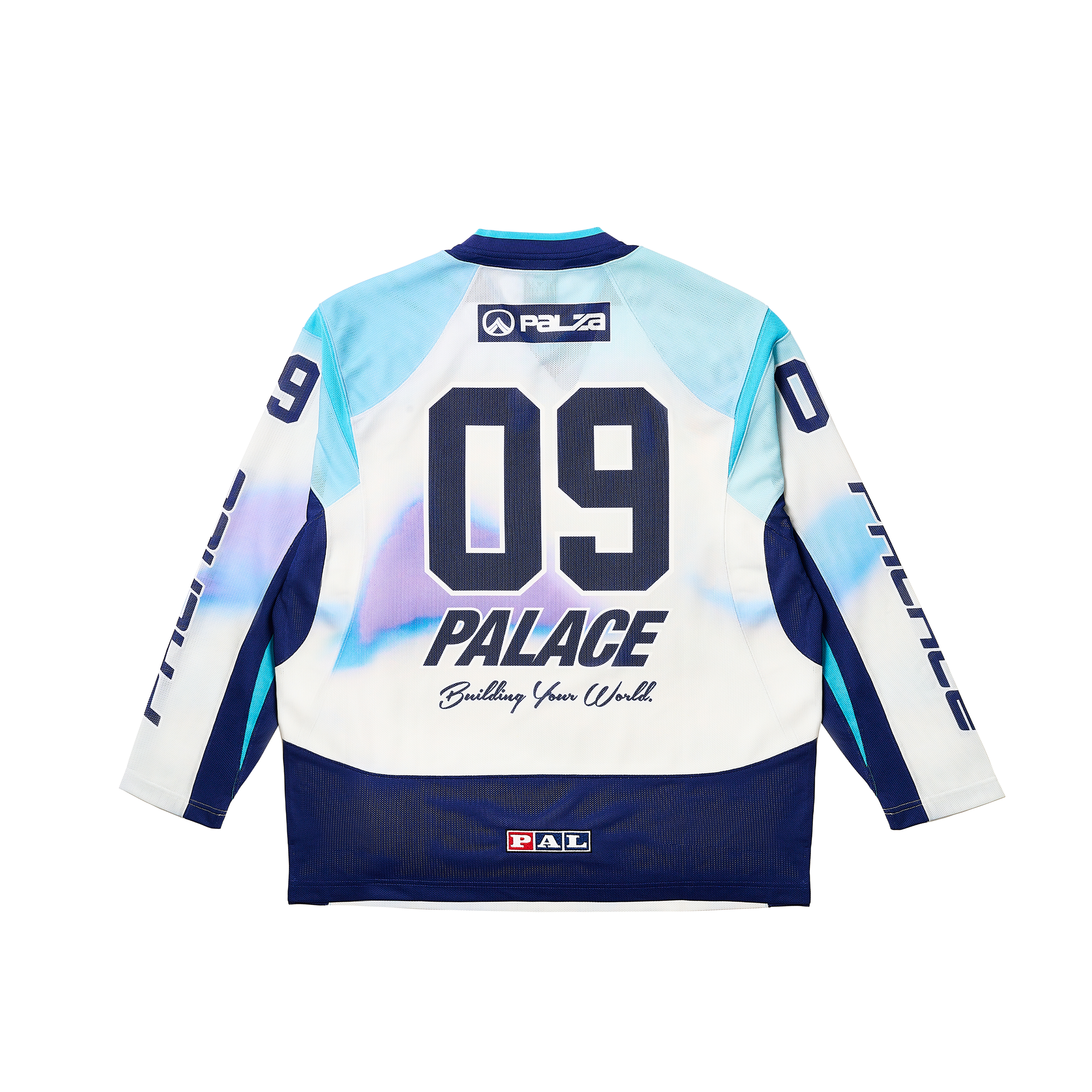 Palace Building Your World Hockey Jersey Blue Men's - FW24 - US