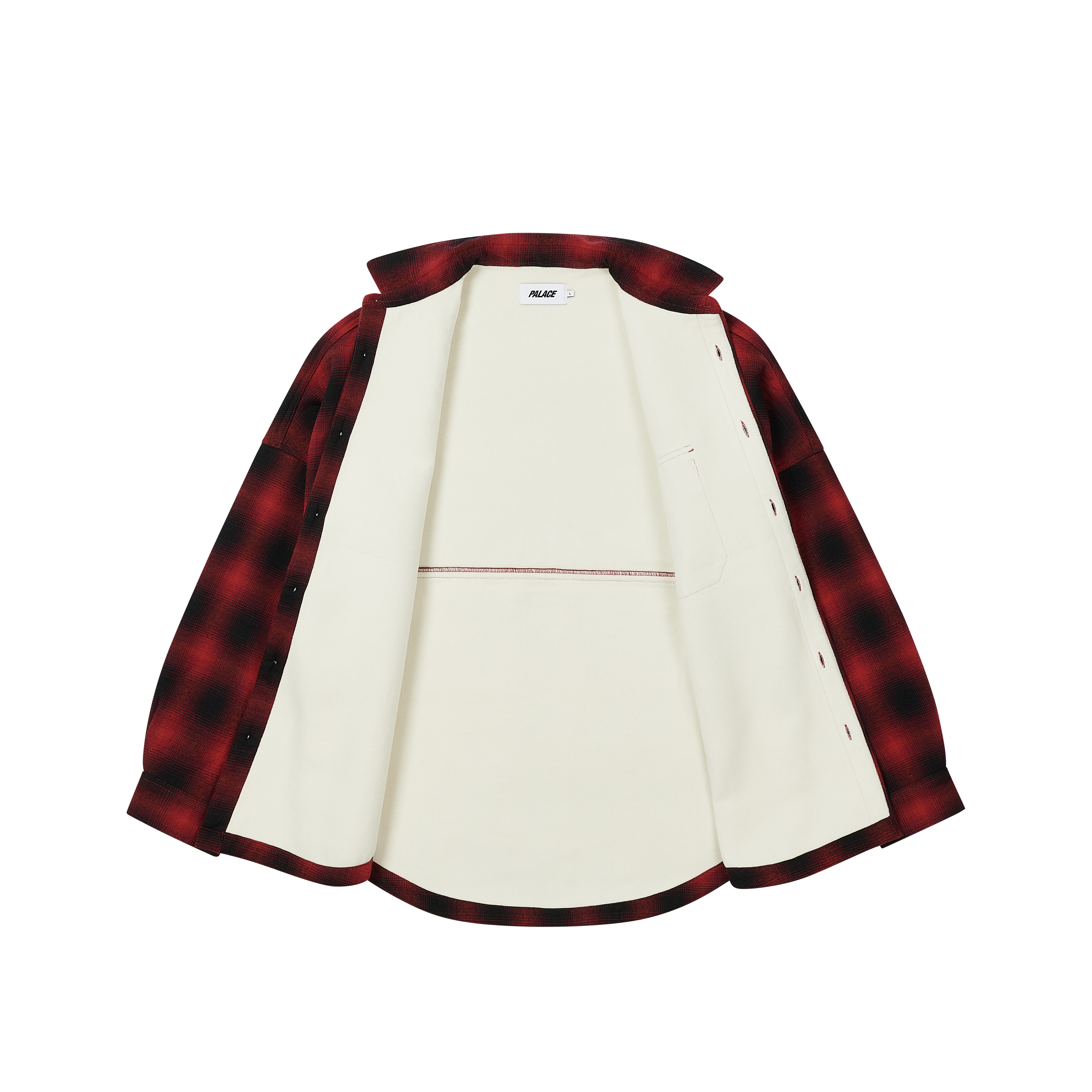 トップス PALACE NEIGHBORHOOD SHIRT OMBRE PLAID XL Palace Palace Neighborhood Shirt Grey Ombre Plaid | Grailed