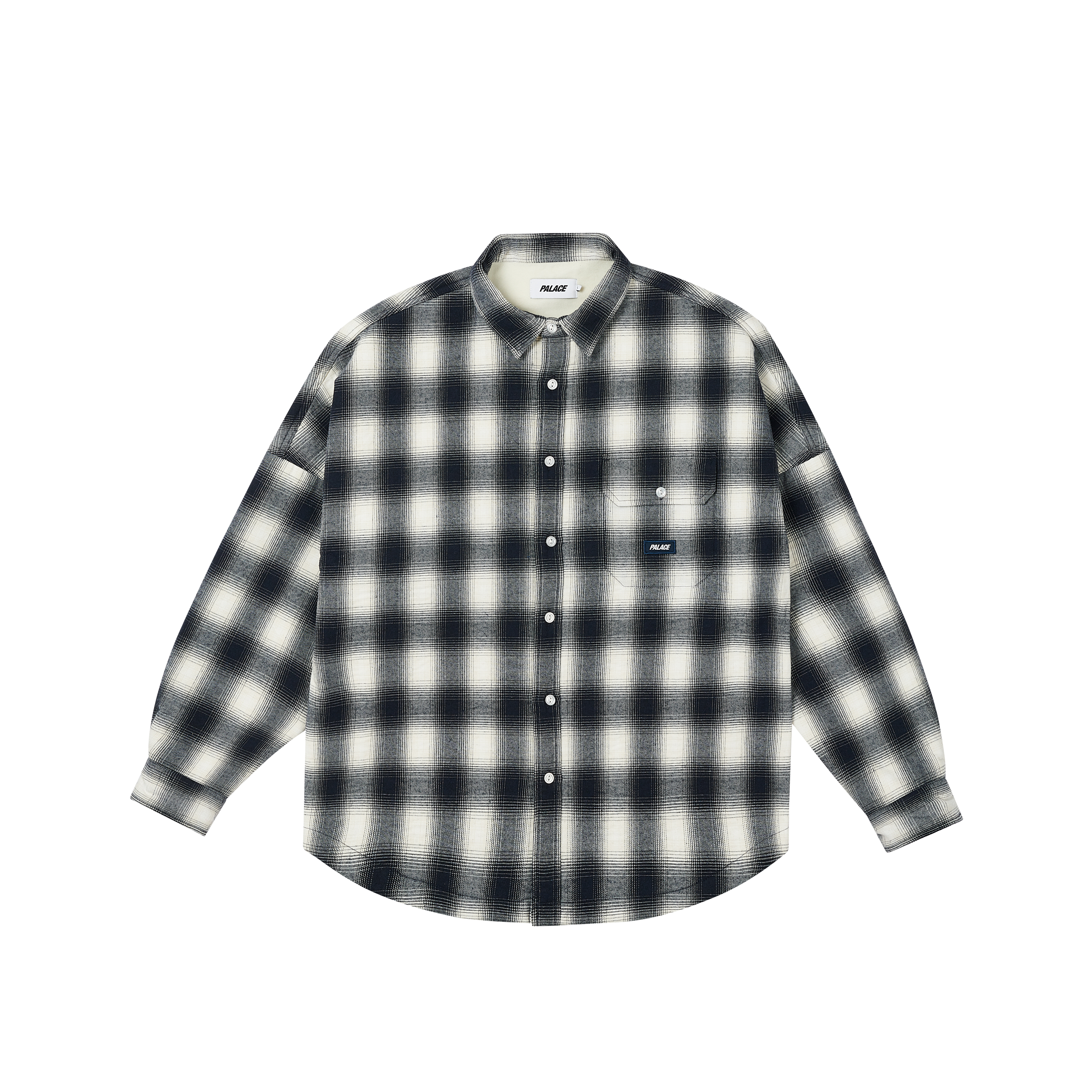 トップス PALACE NEIGHBORHOOD SHIRT OMBRE PLAID XL PALACE x NEIGHBORHOOD Shirt Salt Gray Ombre Plaid | eBay