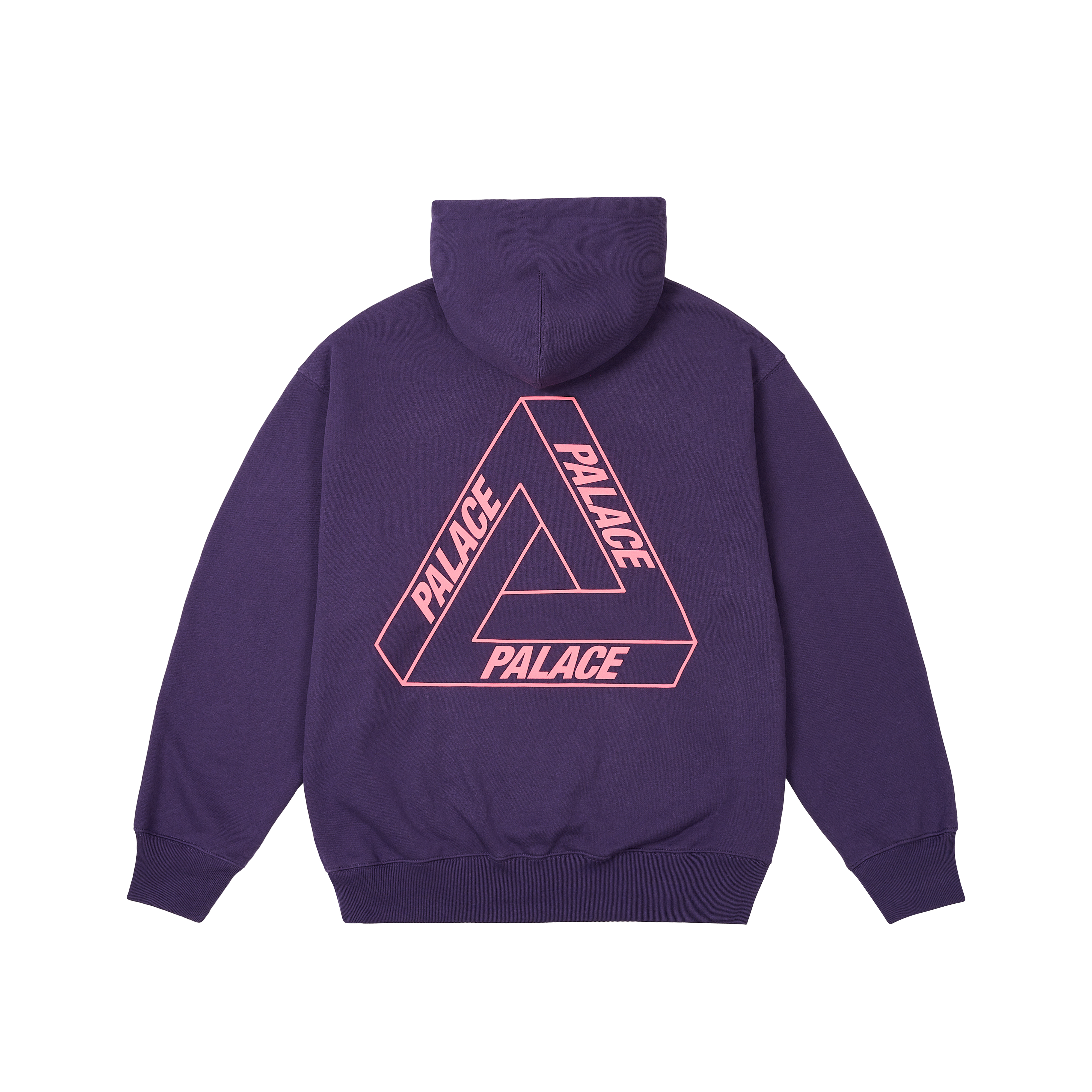 ★24AW★Palace GLOW TRI-FERG HOOD Pigment Wash Tri-Ferg Hood Black - Summer 2024 - Palace