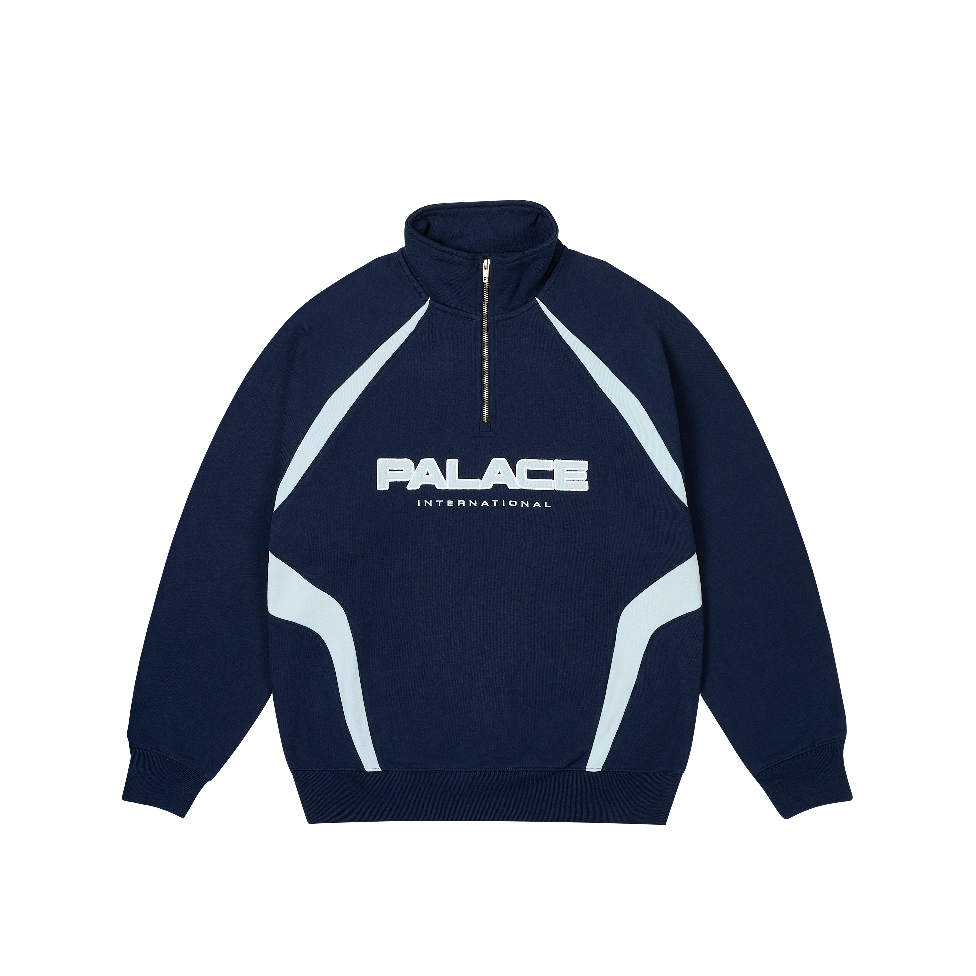 PALACE ハーフジップスウェットREFLECTO 1/4 ZIP NAVY PALACE ハーフジップスウェットREFLECTO 1/4 ZIP NAVY