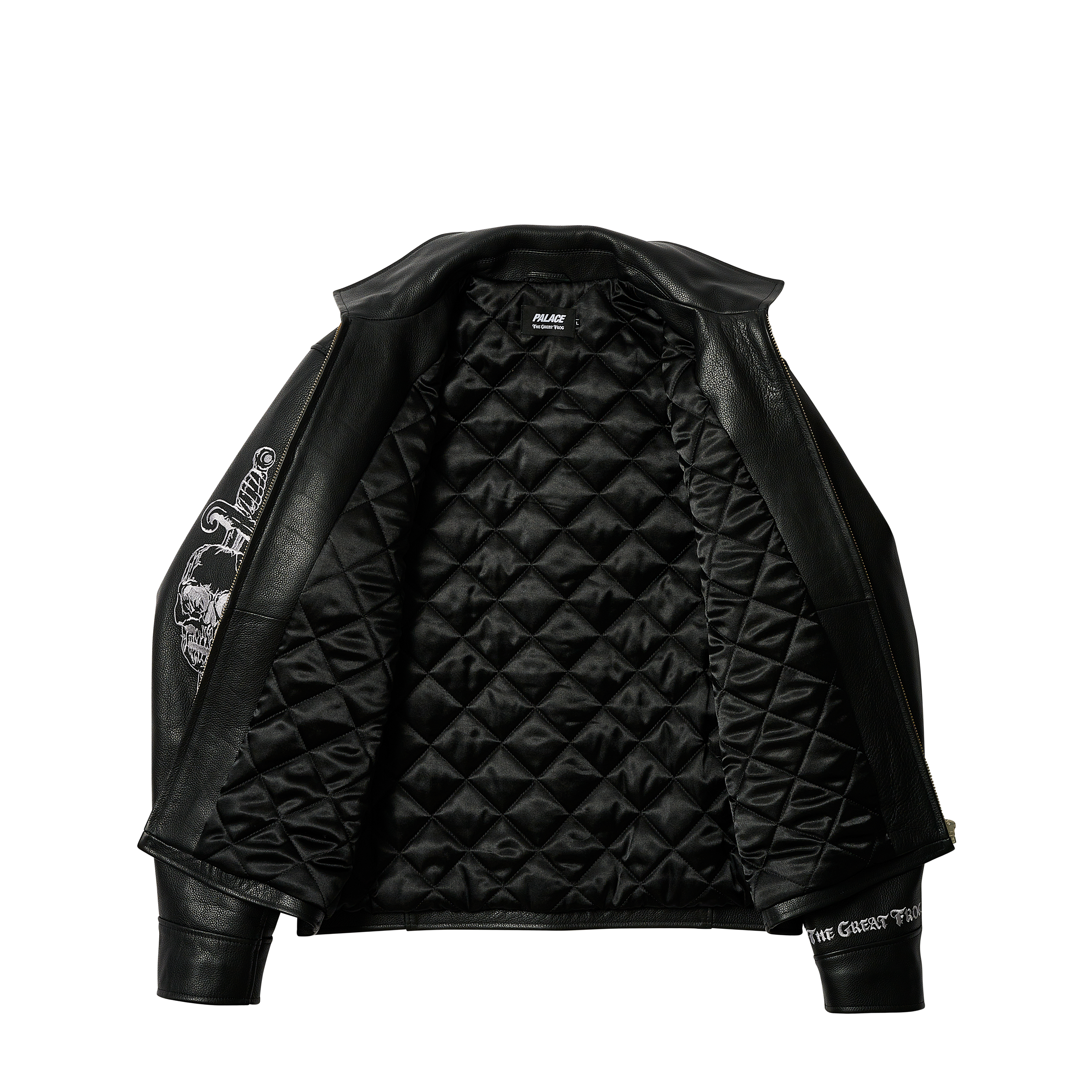 ジャケット・アウター Palace PATCHY LEATHER JACKET MULTI Palace Patchwork Leather Jacket - Multicolor | Editorialist