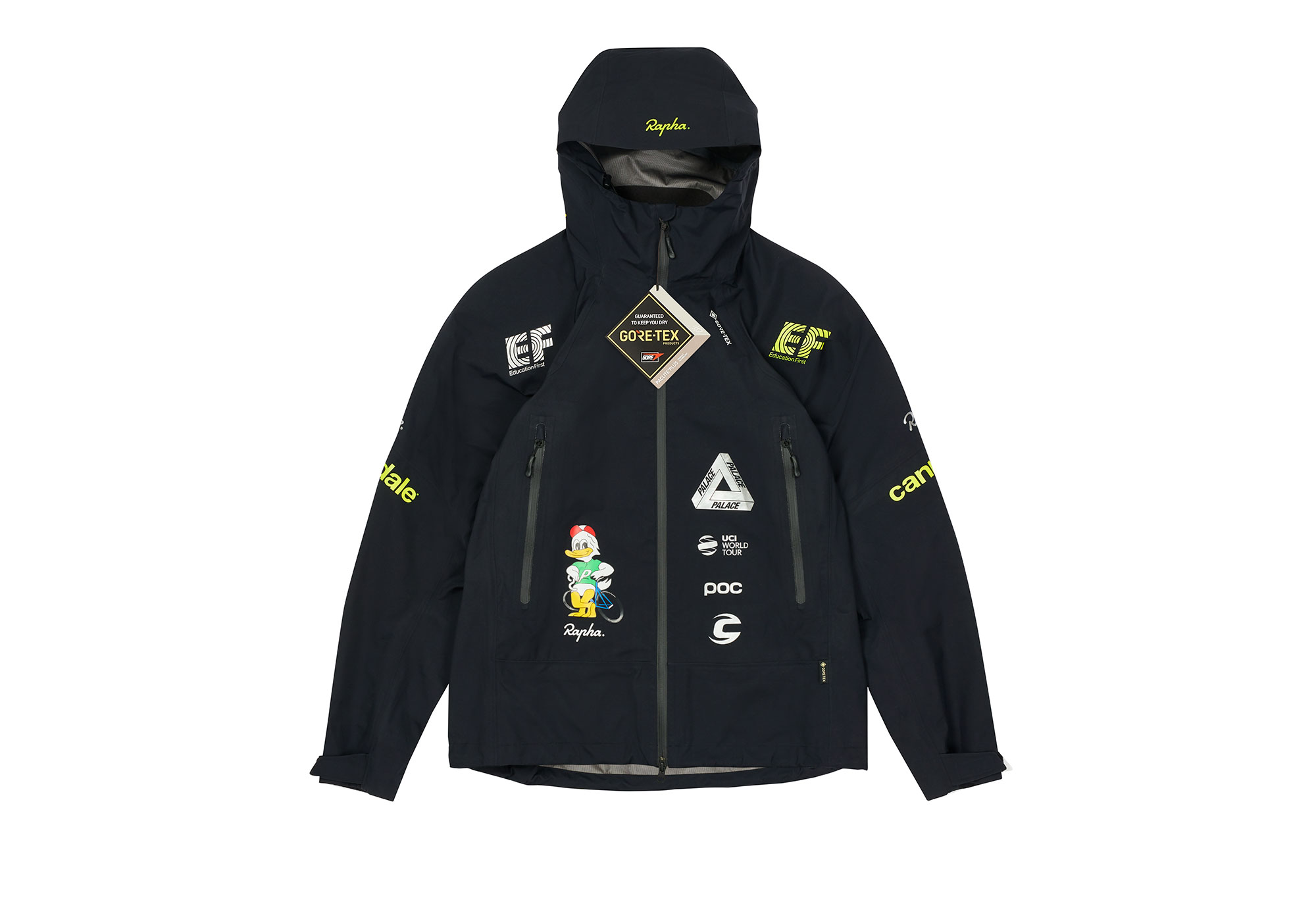 PALACE - PALACE x RAPHAEFテクニカル ジップオフ トラウザー黒S Buy Palace x Rapha EF Education First Tech Zip-Off Trousers