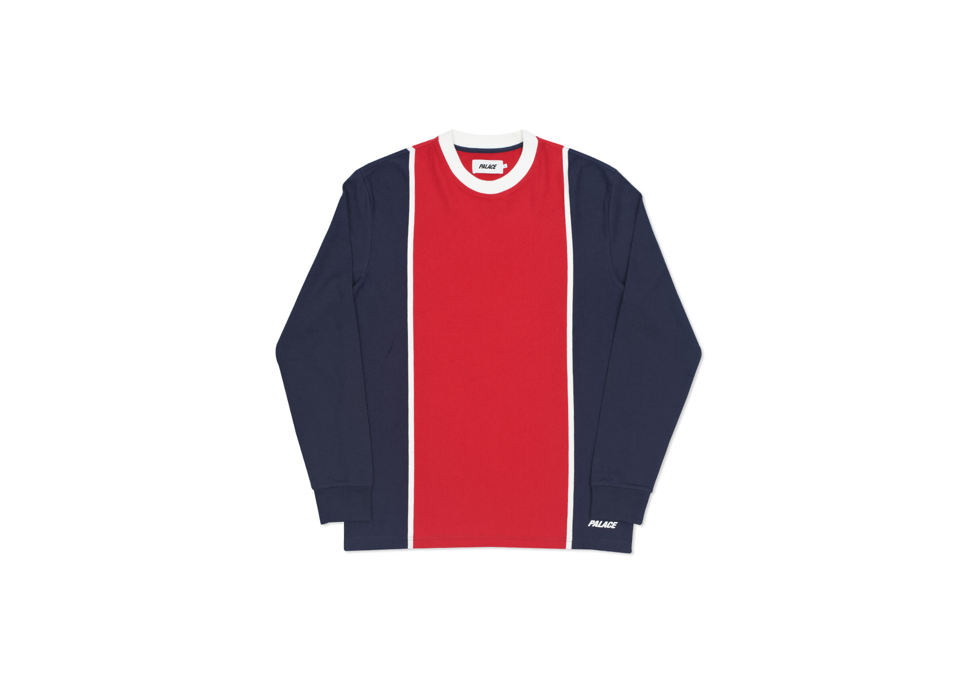 palace stripe crew neck