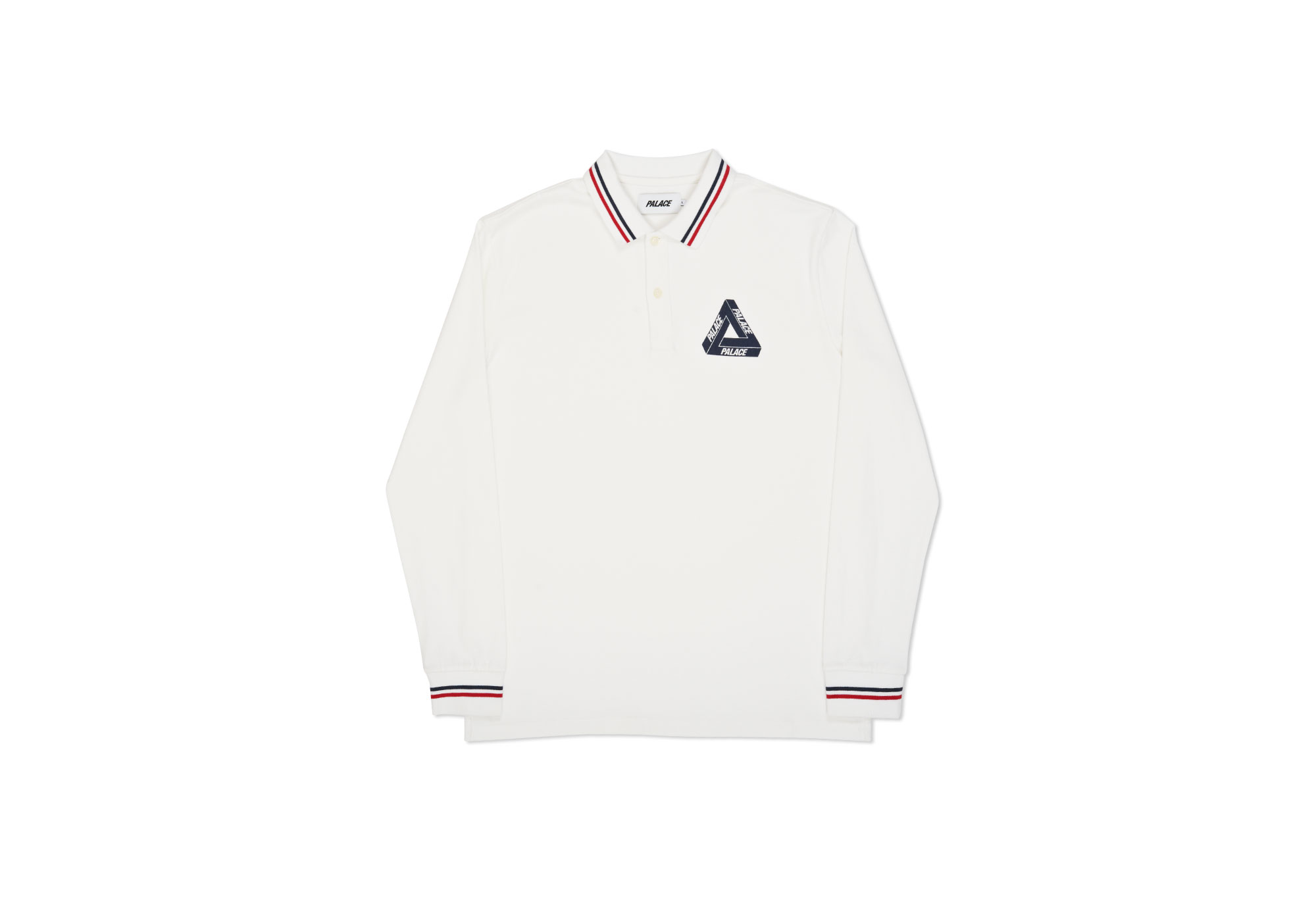 Palace TRIBONE LONGSLEEVE WHITE size M Palace Long-sleeve t-shirts