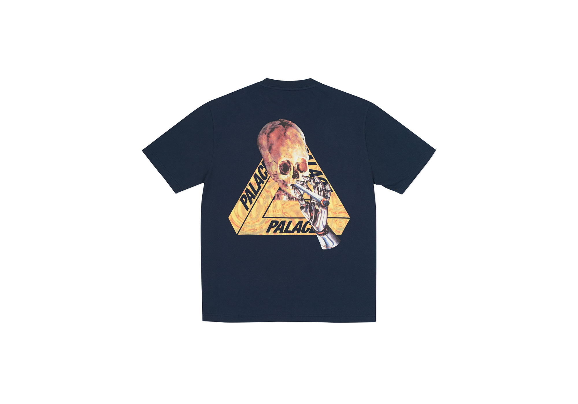 17ss PALACE SKELEDON トライアングル　tシャツ　tee s PALACE Skeledon White Triangle Skeleton Pattern Short Sleeve