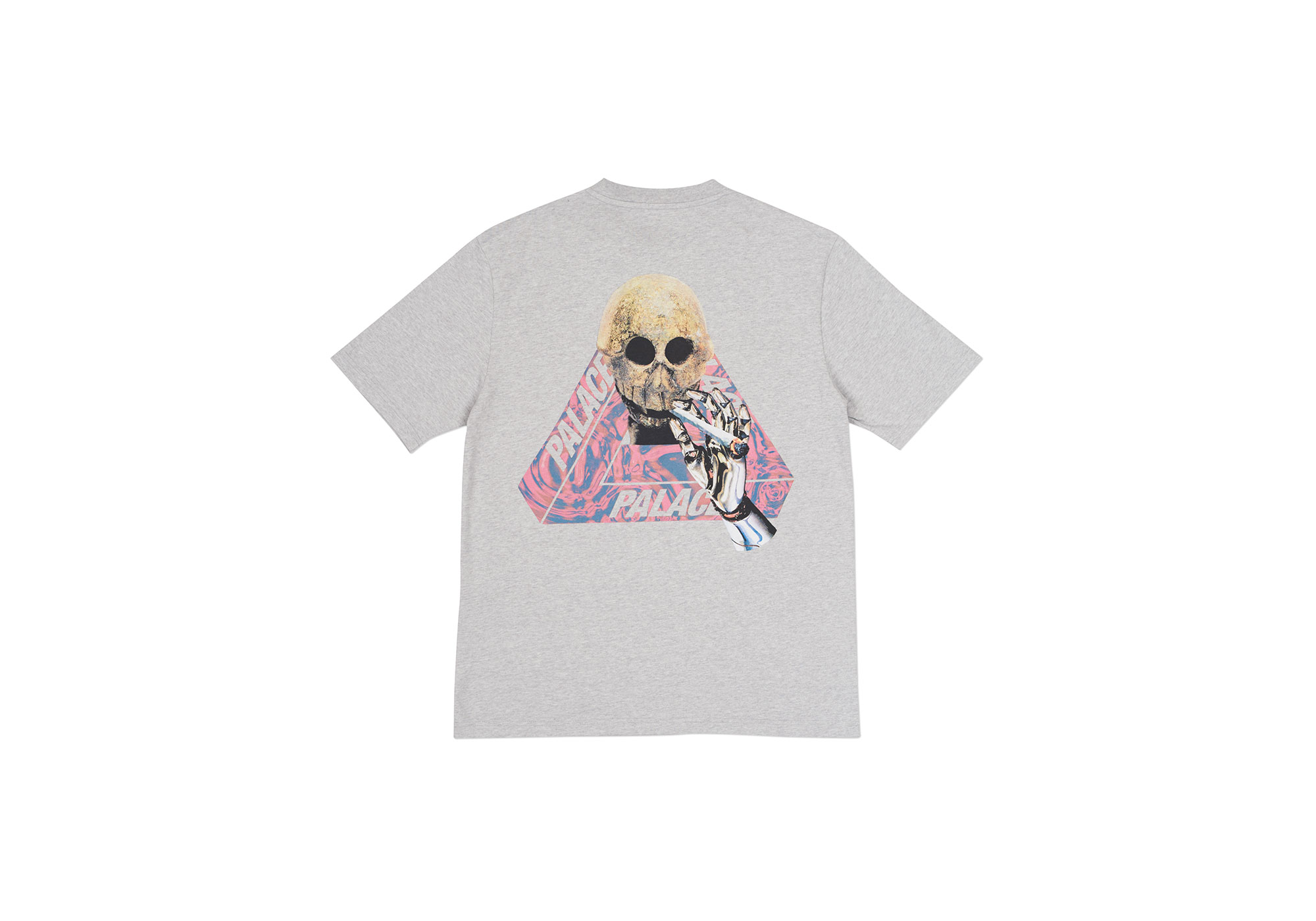 17ss PALACE SKELEDON トライアングル　tシャツ　tee s PALACE Skeledon White Triangle Skeleton Pattern Short Sleeve