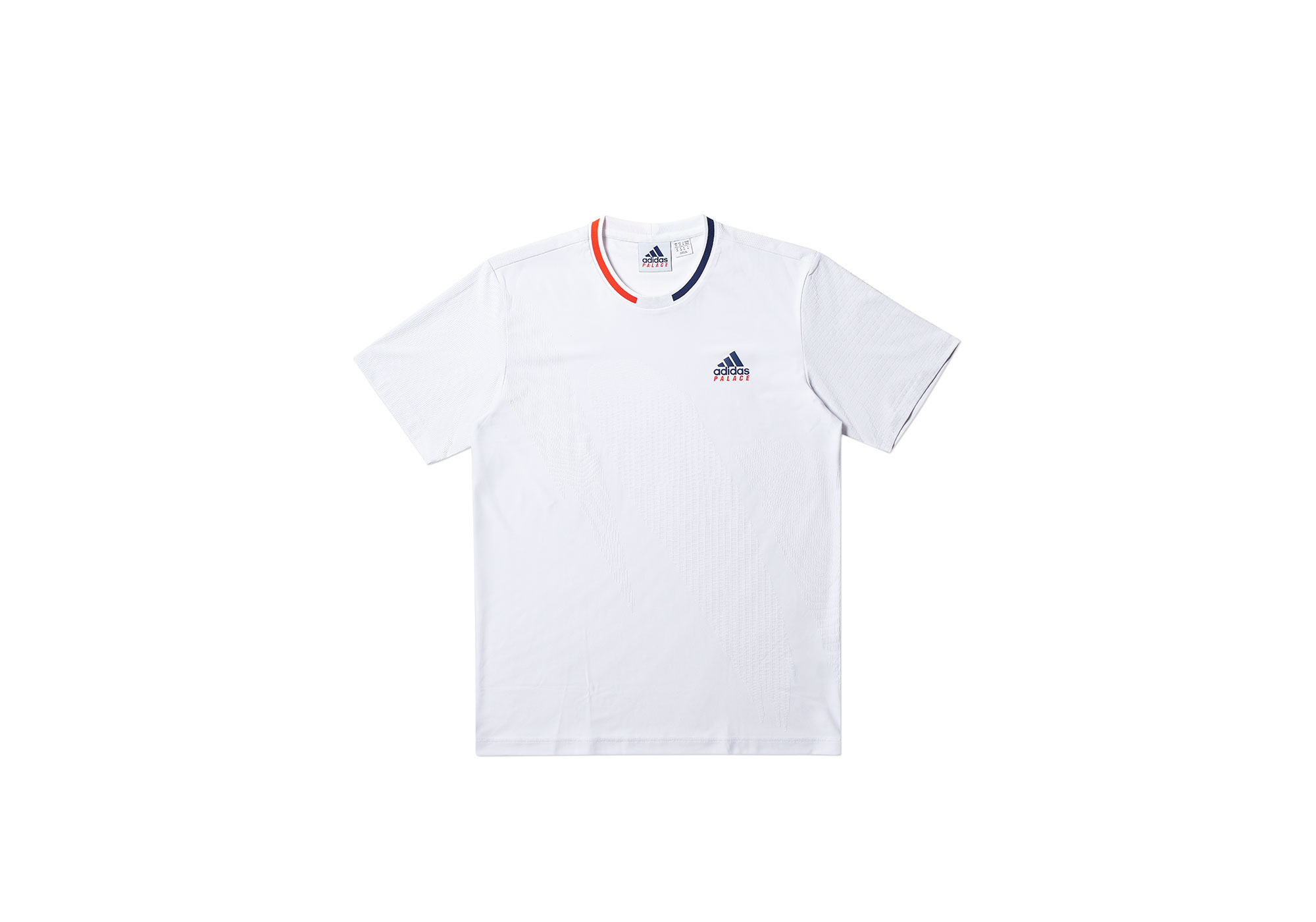 ADIDAS PALACE ON COURT JACQUARD TEE WHITE | PALACE SKATEBOARDS