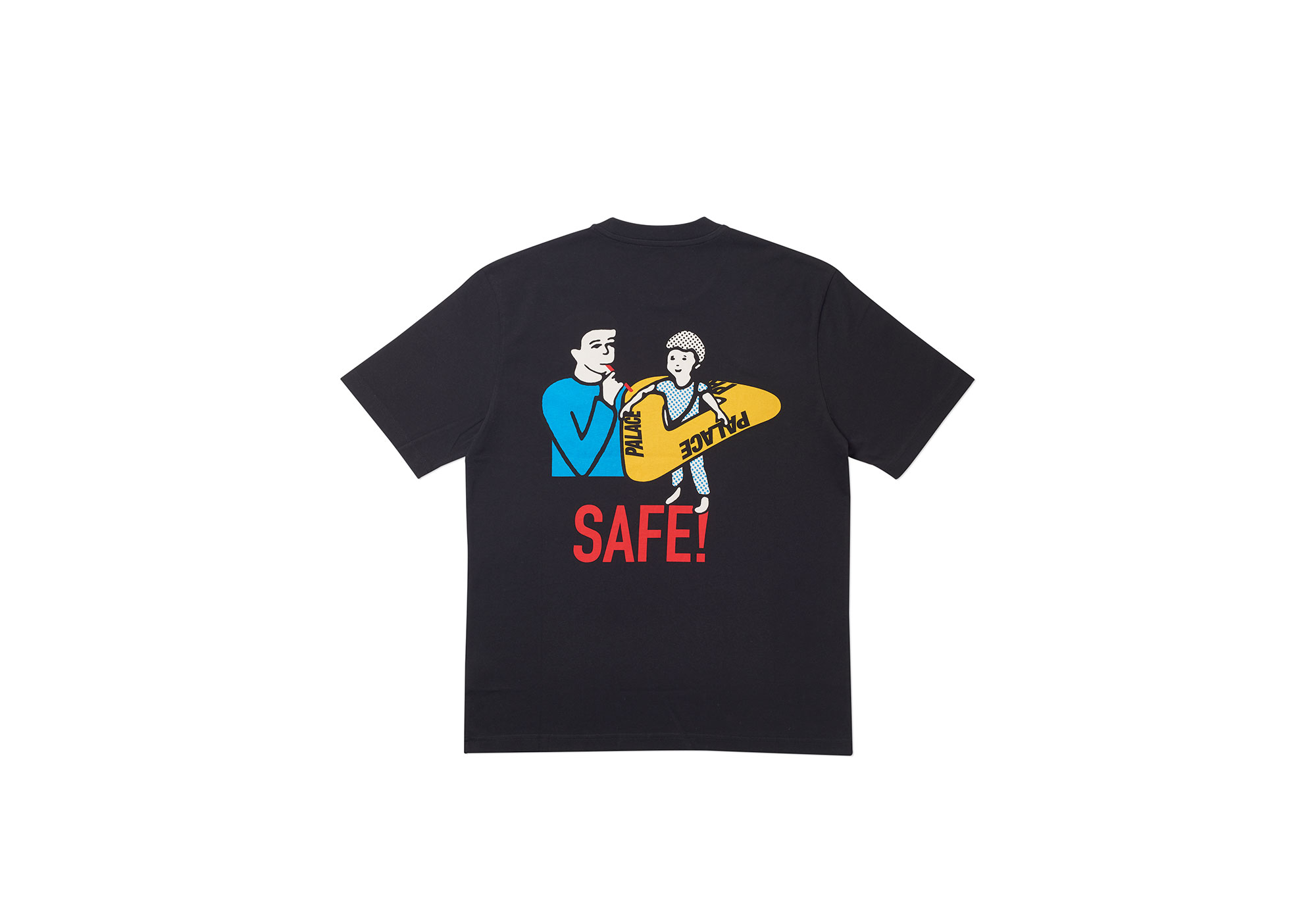 [パレス] Palace Safe T-Shirt T SHIRT SS 19 2019 Palace Safe T-Shirt White Men's - SS19 - US