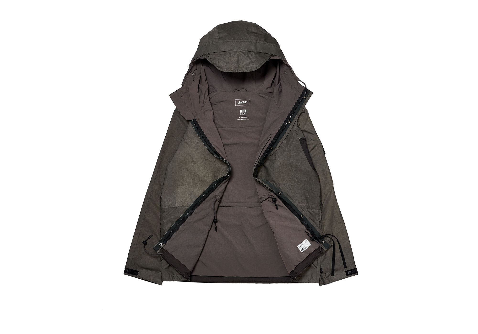 Palace Skateboards パレススケートボーズ 19AW Deflector Jacket ディフレクターテックシェルジャケット リフレクター加工 グレー DEFLECTOR JACKET | PALACE SKATEBOARDS