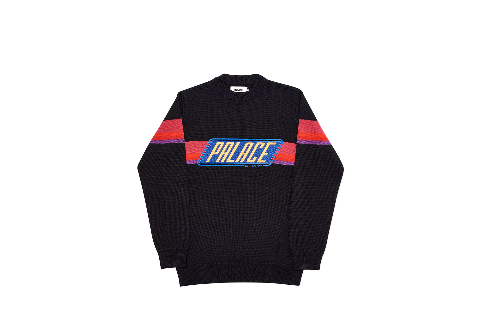 [パレス] Palace R-Knit Sweatshirt Blue AW FW 19 2019 Palace R-Knit Sweatshirt Blue Men's - FW19 - US
