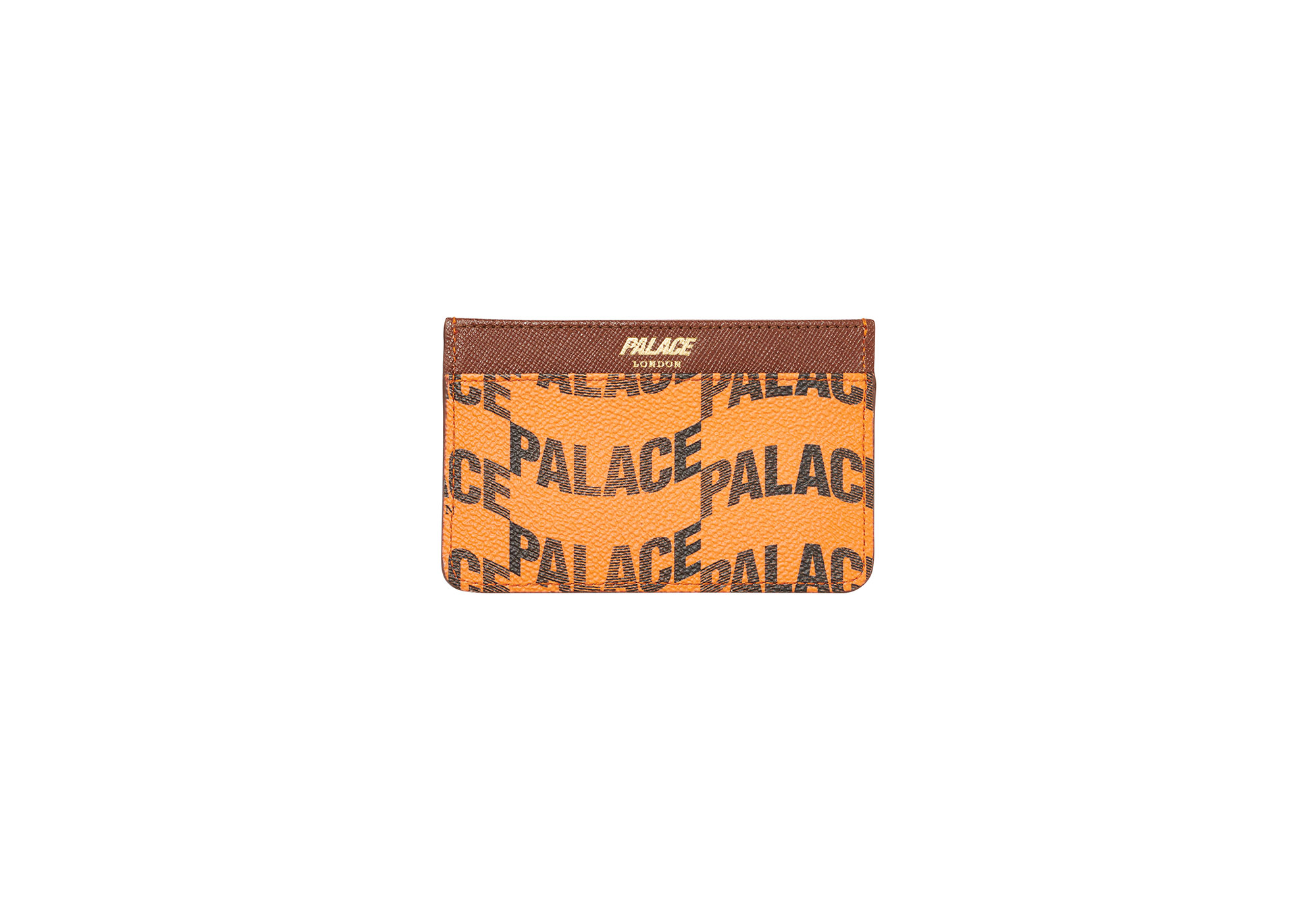 小物 PALACE p-lux velcro wallet orange PALACE Wallet White Tri-ferg Logo on Orange Knitted Fabric