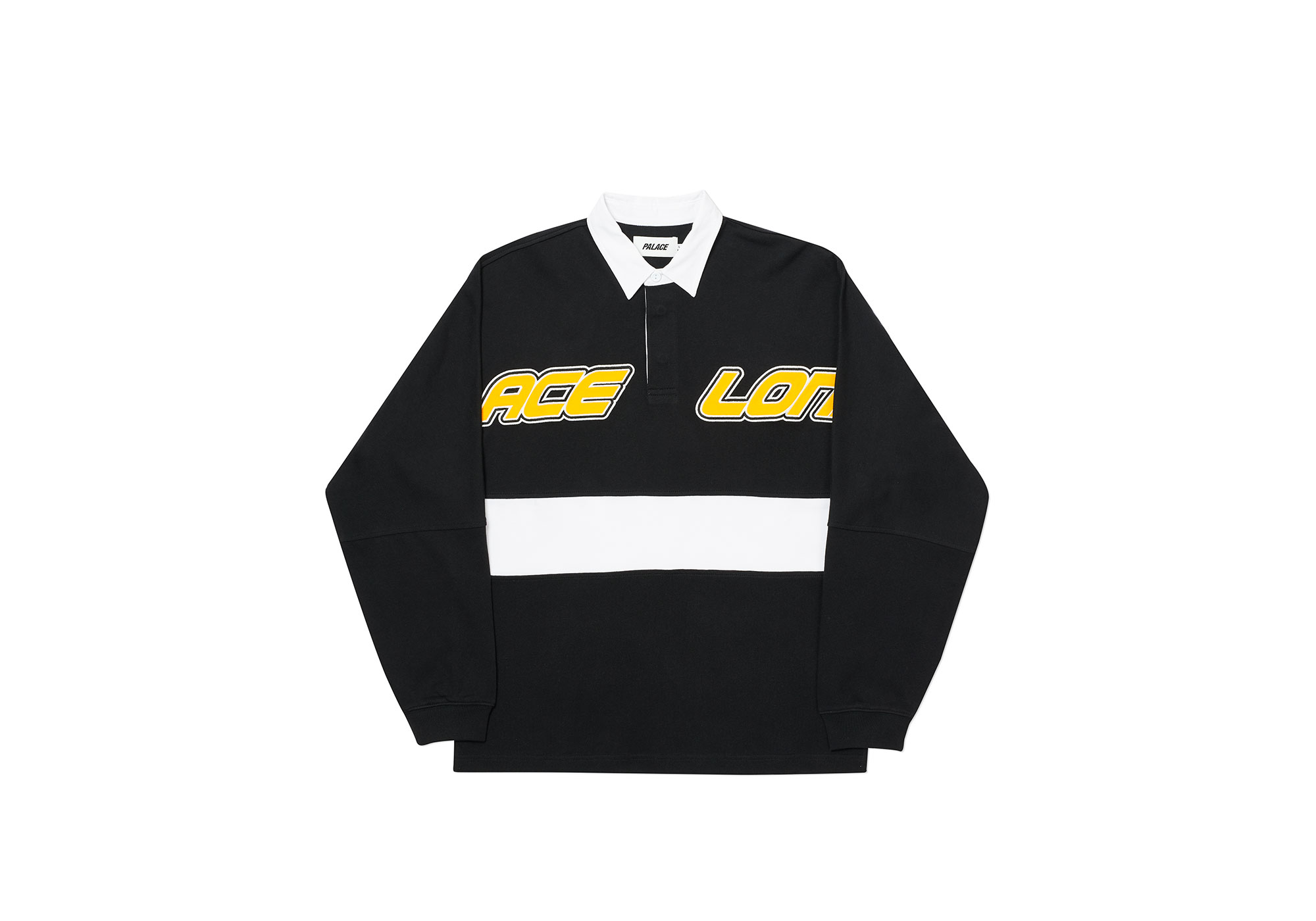トップス PALACE SKATEBOARDS PALY RUGBY BLACK Palace Wide Rugby Polo Black Men's - SS24 - US