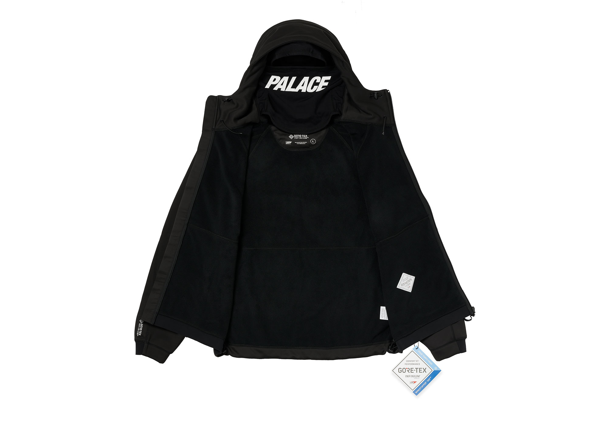 ジャケット・アウター PALACE SOFT JACKET BLACK Palace Maharishi Ninja Soft Shell Jacket Black - Palace
