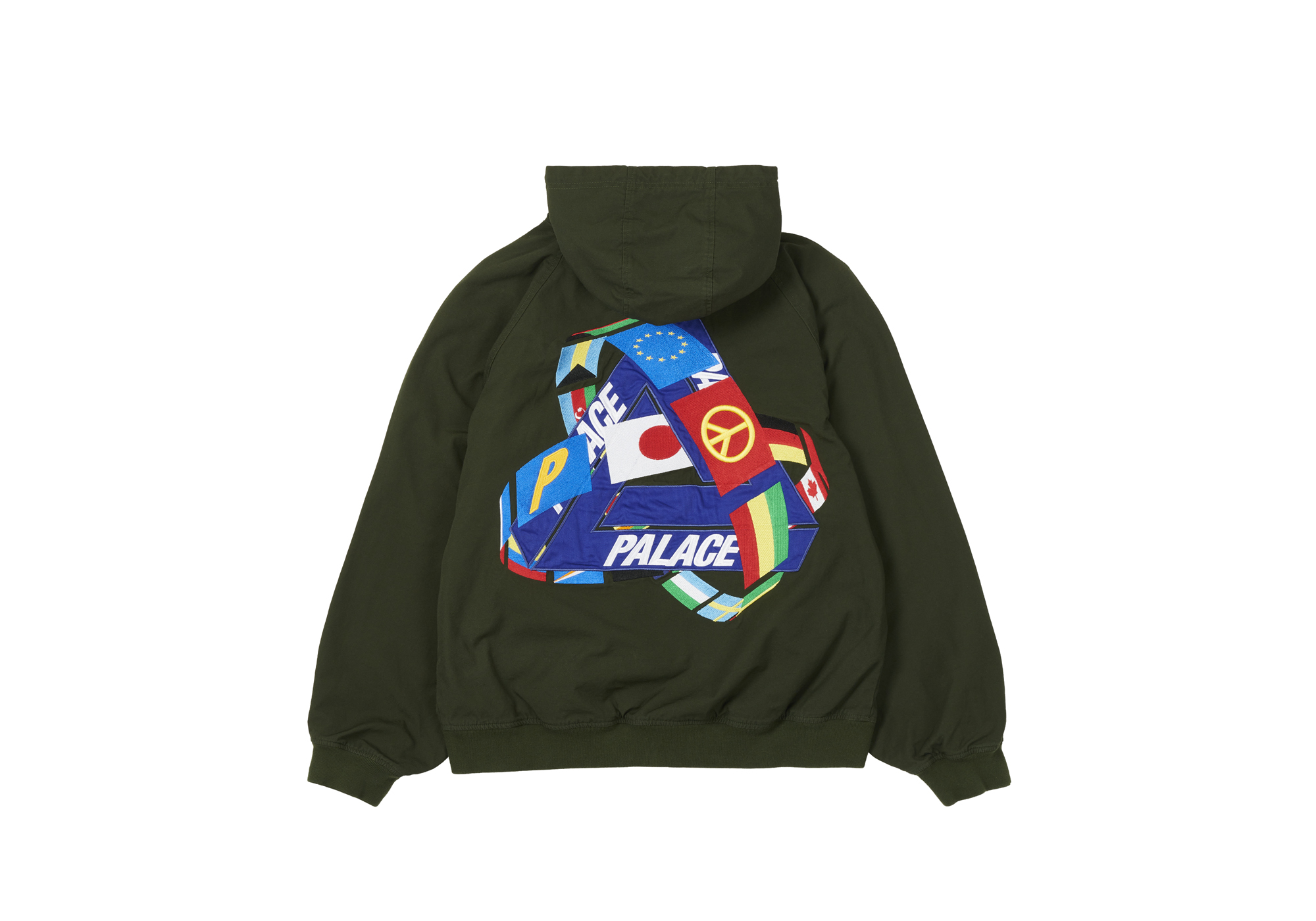 [中古] SS21 palace TRI-FLAG HOODED JACKET TRI-FLAG HOODED JACKET | PALACE SKATEBOARDS