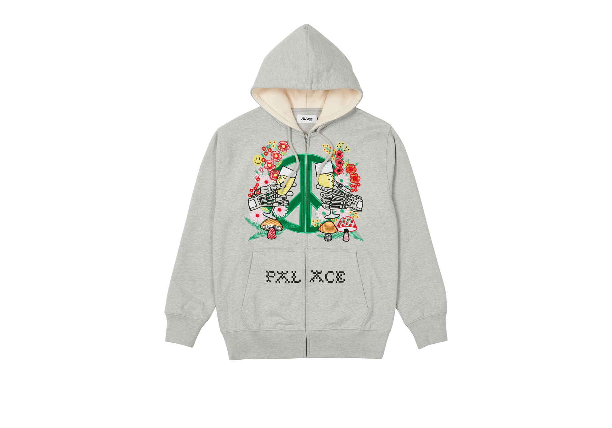 PALACE FLAME ZIP HOOD BONE WHITE パーカー PALACE FLAME ZIP HOOD BONE WHITE パーカー