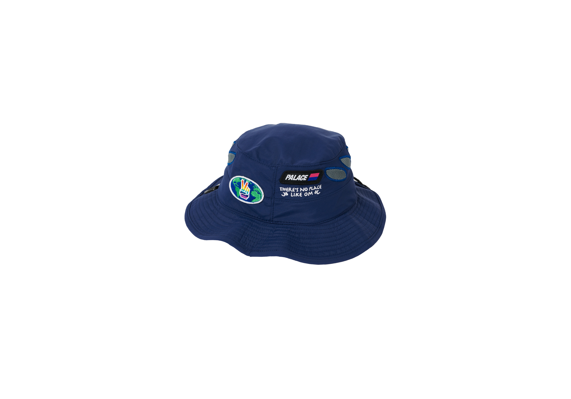 Palace OM Shell Bucket Hat Navy Men's - SS21 - GB