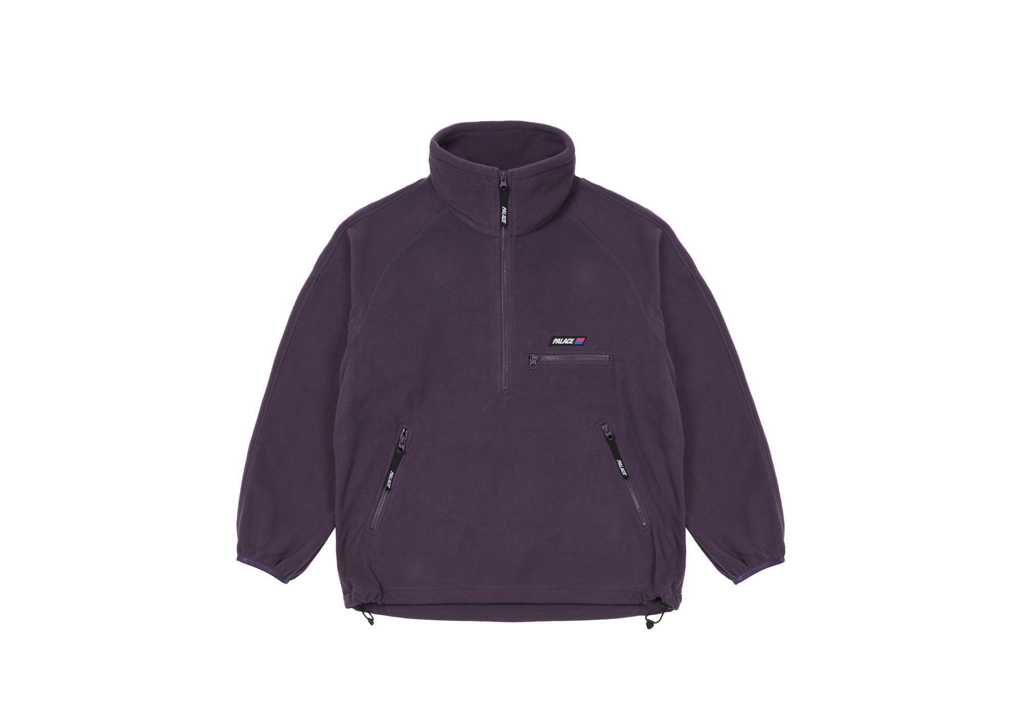 ジャケット・アウター PALACE Polartec Double Zip Funnel Purple Palace Polartec Double Zip Funnel Jacket Size Small Fleece