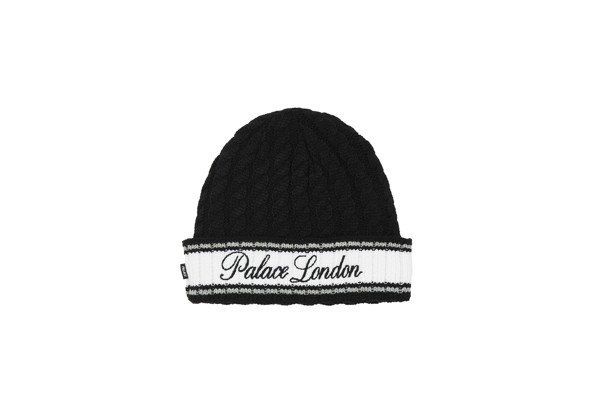 PALACE LONDON CABLE KNIT BEANIE | PALACE SKATEBOARDS