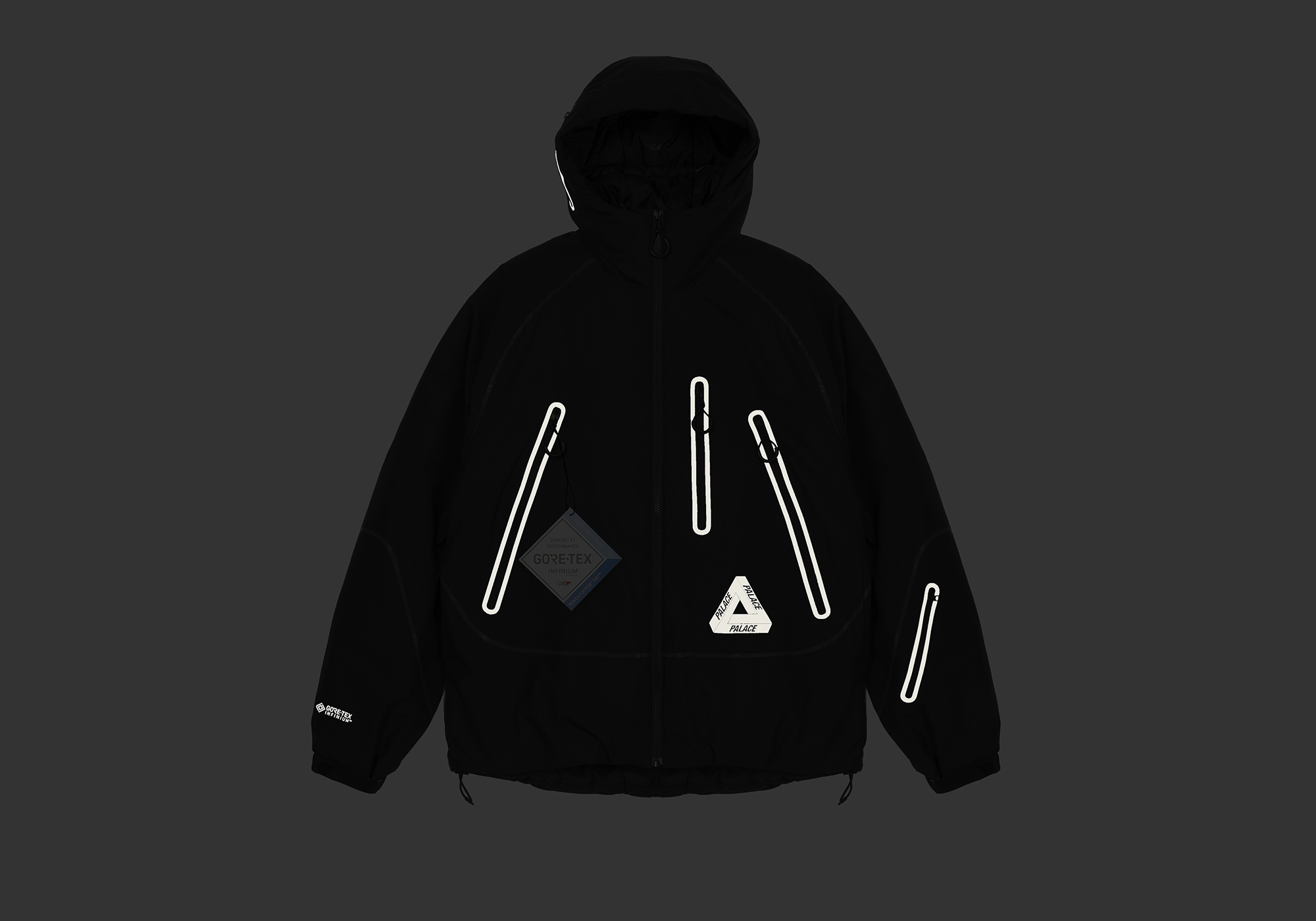 ジャケット・アウター PALACE GORE-TEX Infinium Jacket Black S Gore-Tex Infinium Jacket Black - Holiday 2024 - Palace Community