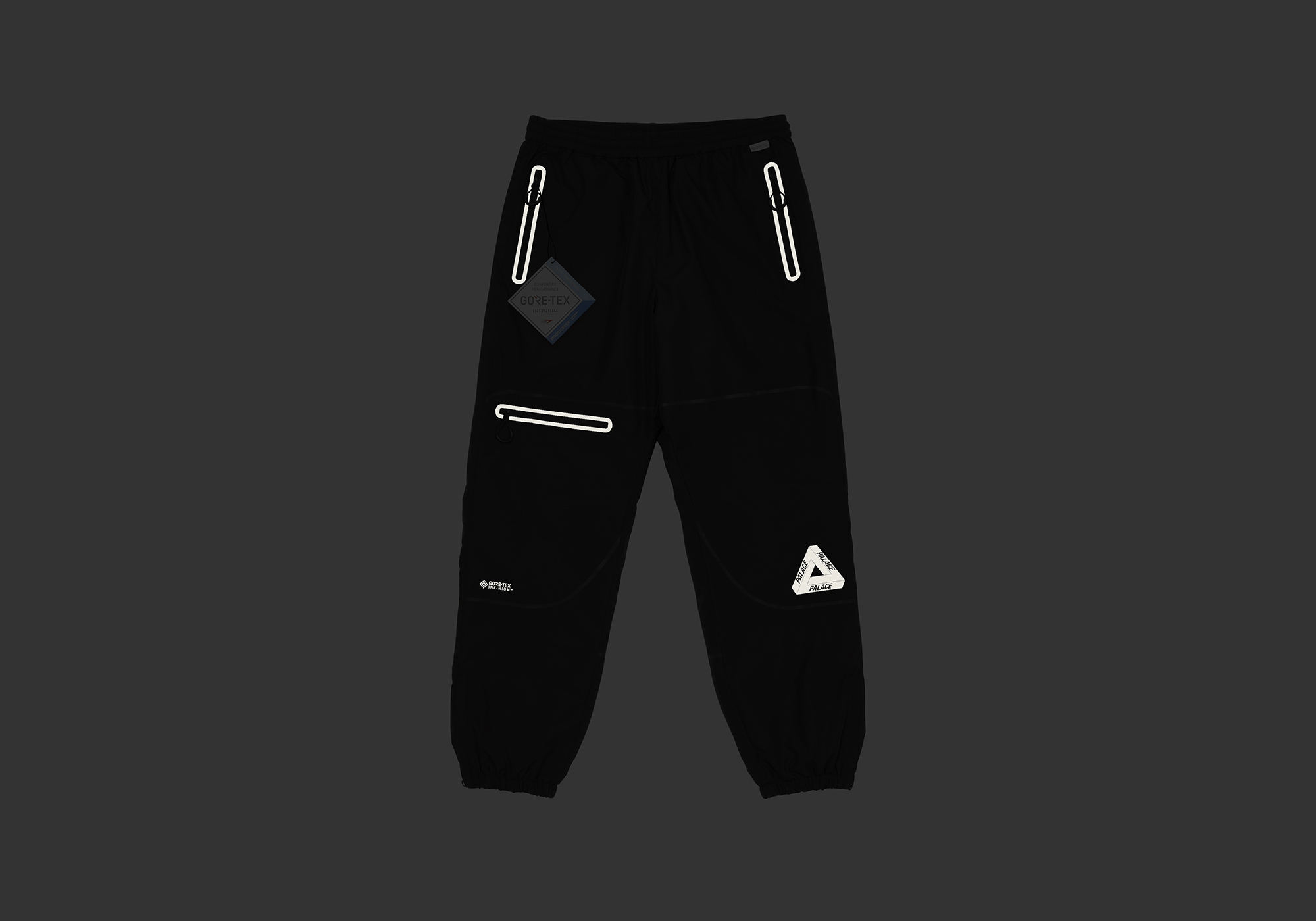 【S】PALACE P-TECH TRACK JOGGERS BLACK GORE-TEX INFINIUM P-TECH JOGGERS | PALACE SKATEBOARDS