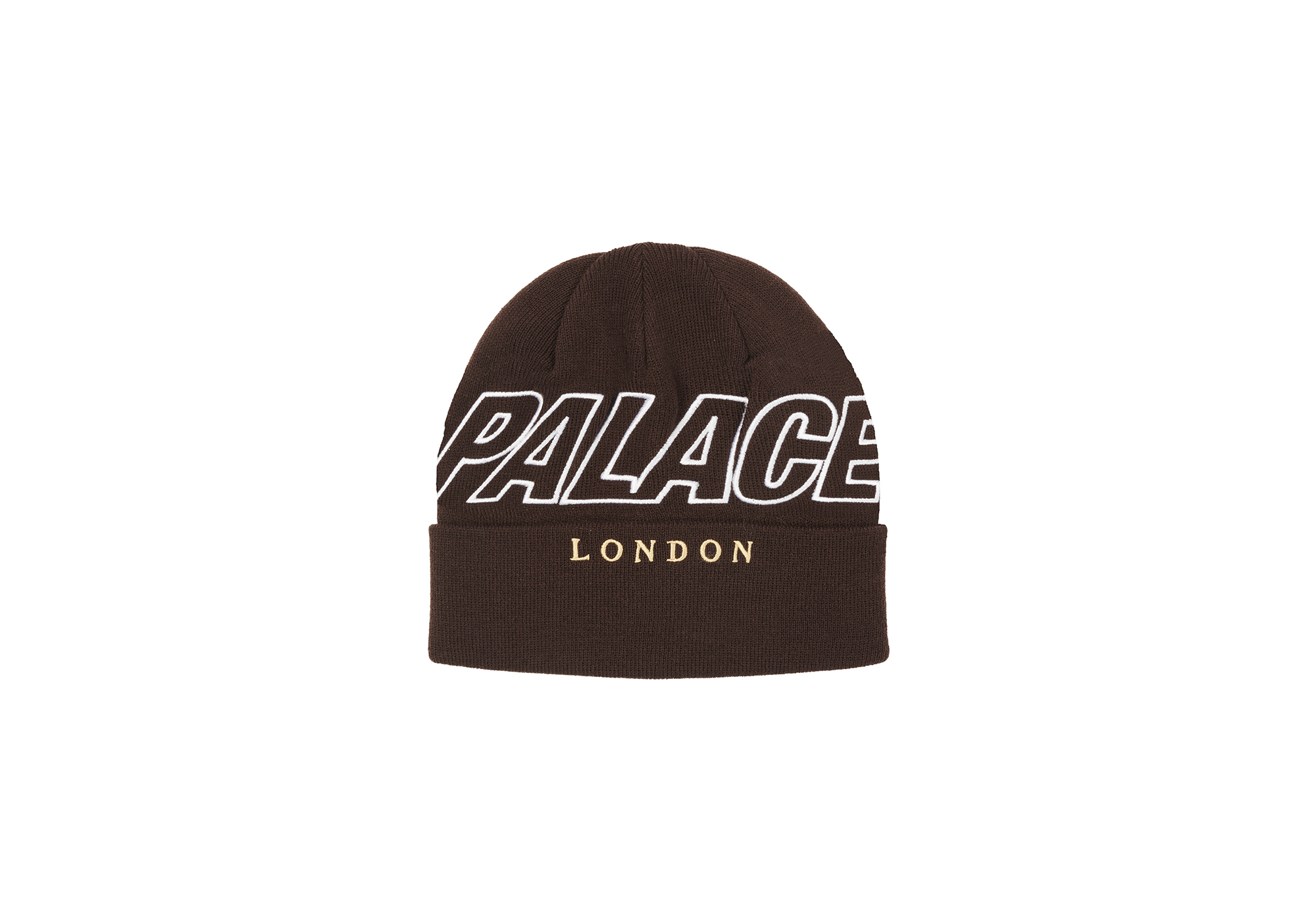 しょー　PALACE P-LONDON BEANIE ブラウン P-LONDON BEANIE | PALACE SKATEBOARDS