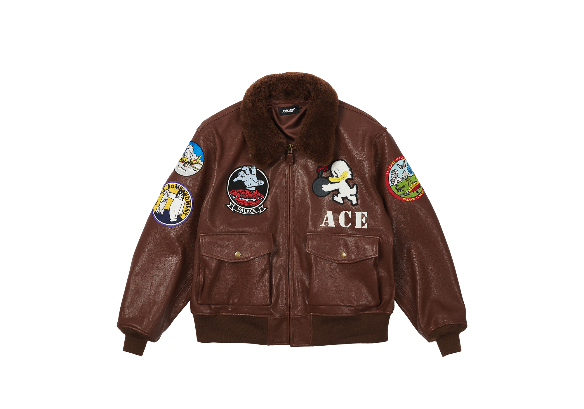 LEATHER FLIGHT JACKET | PALACE SKATEBOARDS