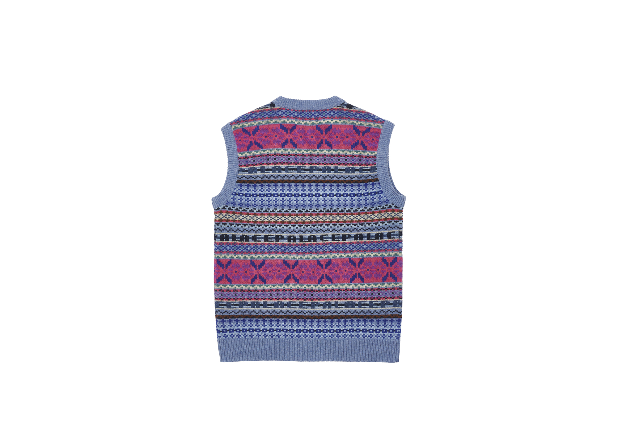 Palace Rose Knit Vest Grey Men's - FW22 - US
