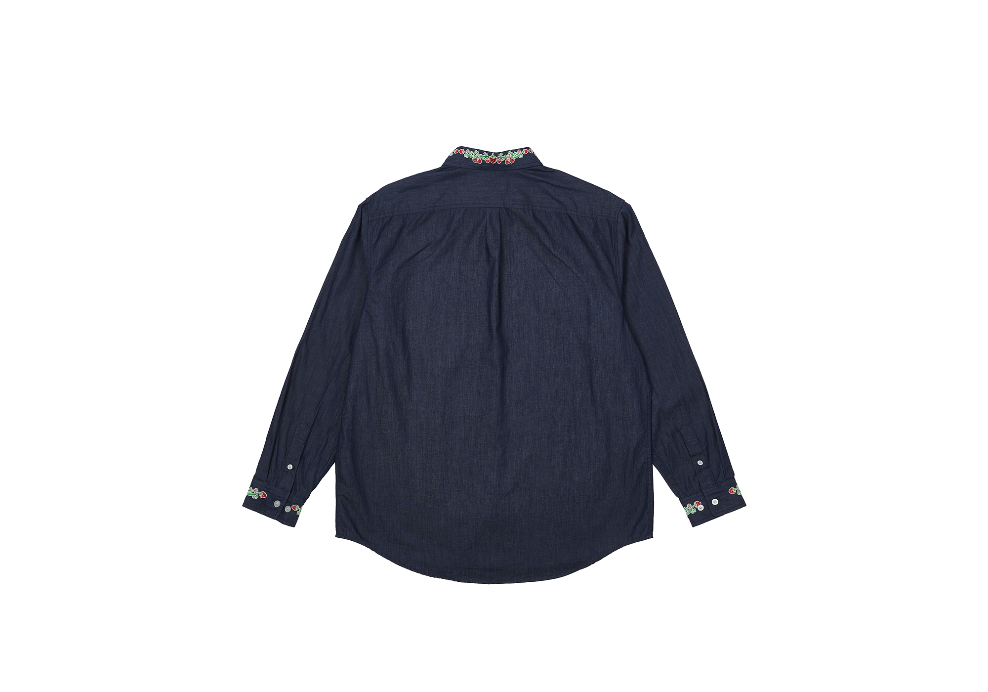 STRAWBERRY EMBROIDERY DENIM SHIRT | PALACE SKATEBOARDS