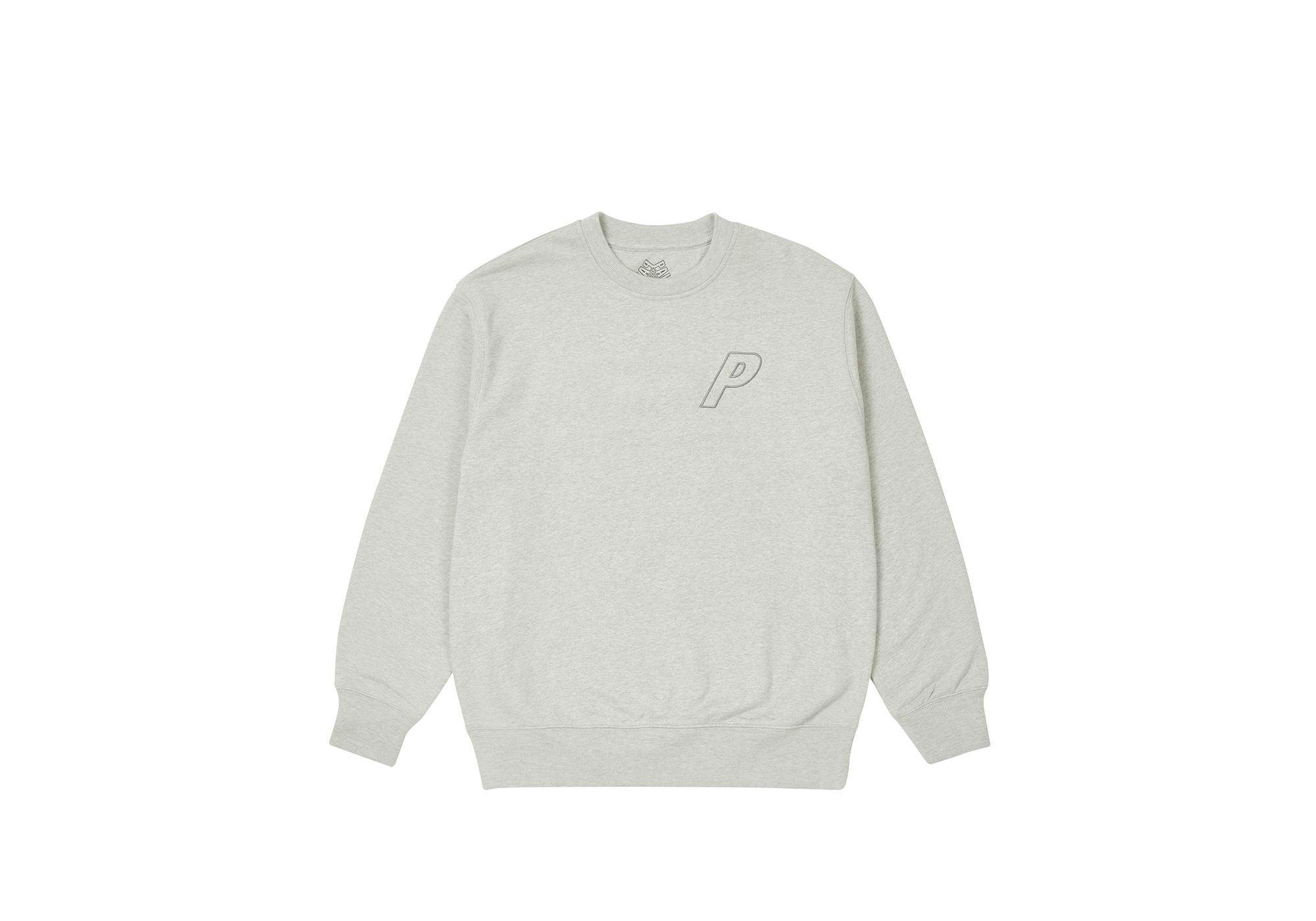 トップス palace TRI-STITCH CREW LIGHT GREY MARL Palace Tri-Stitch Crew Light Grey Marl Men's - SS22 - US