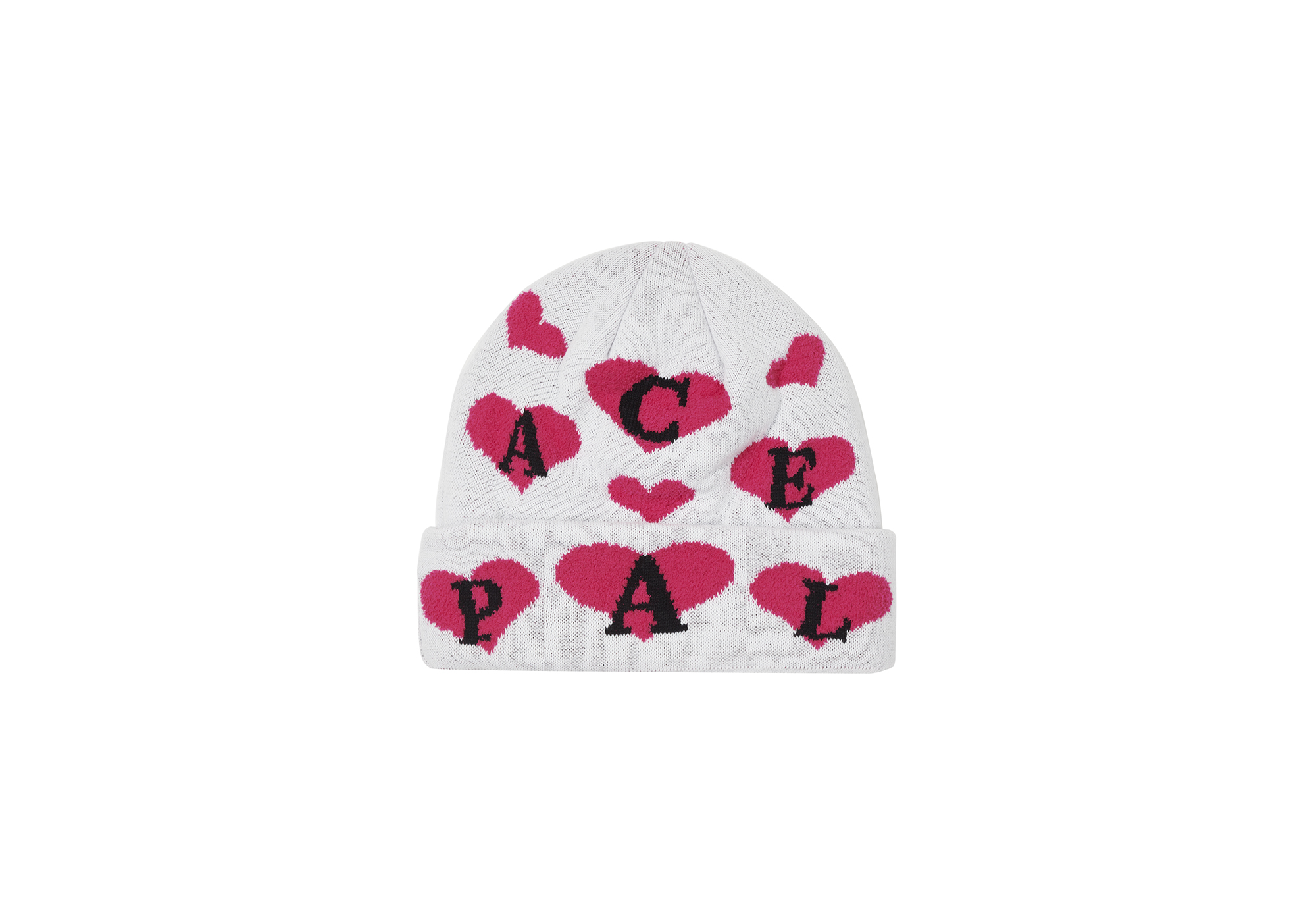 ニット帽/ビーニー Palace Love Me Jacquard Beanie White LOVE ME JACQUARD BEANIE | PALACE SKATEBOARDS