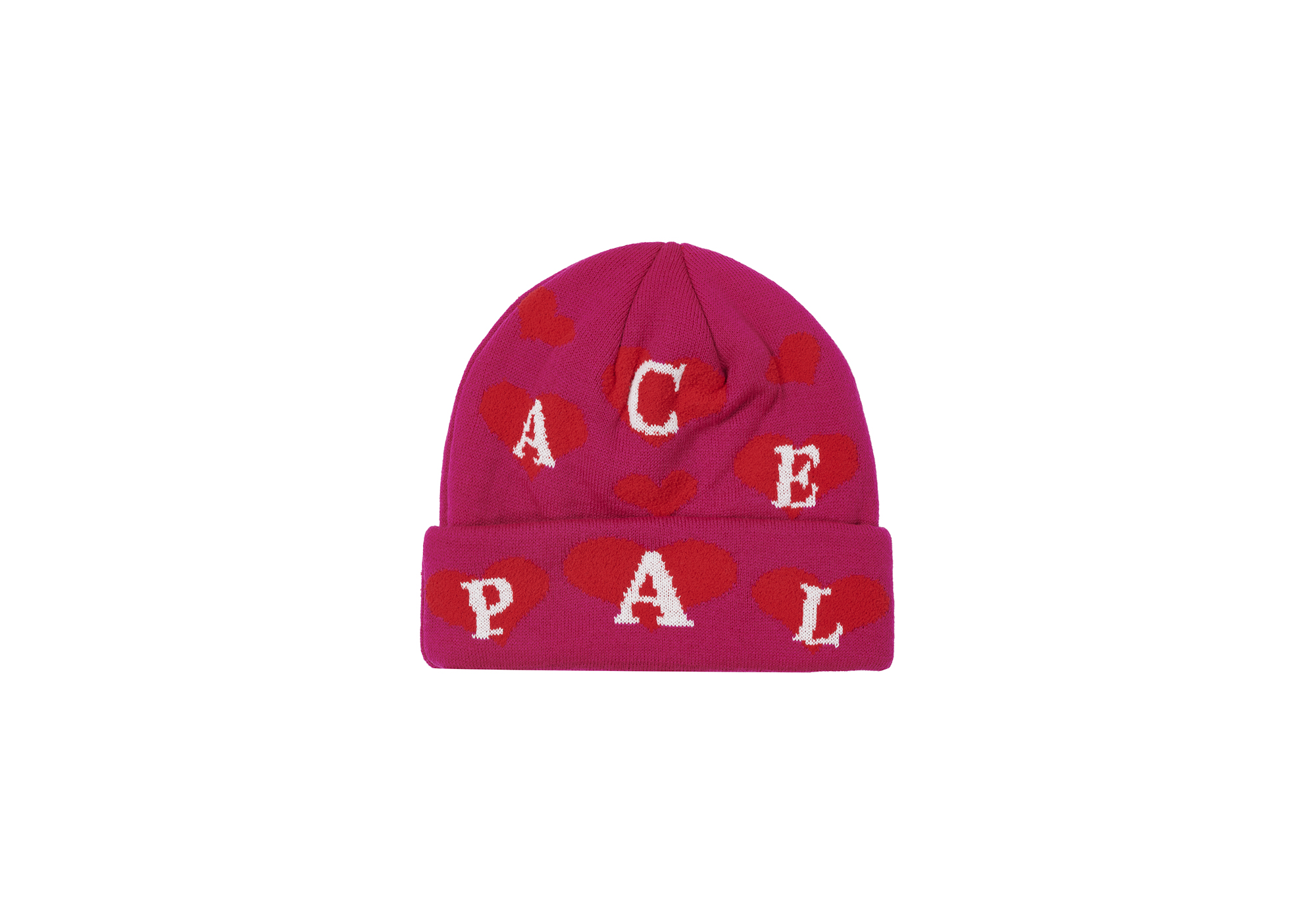 ニット帽/ビーニー Palace Love Me Jacquard Beanie White LOVE ME JACQUARD BEANIE | PALACE SKATEBOARDS