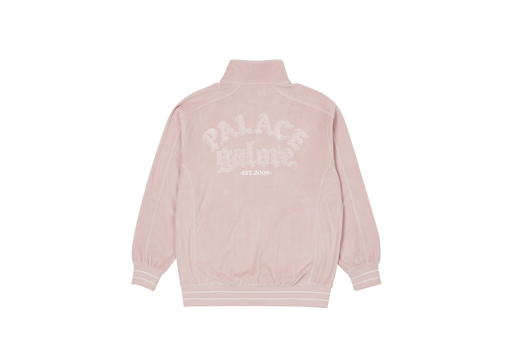 Palace Galore Velour Track Top Black Men's - SS22 - US
