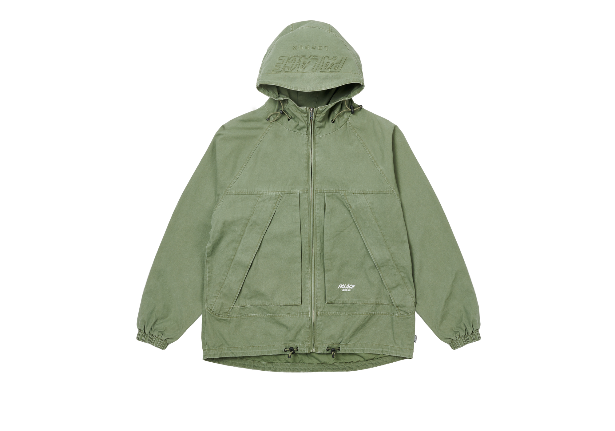 WASHED COTTON HOODED JACKET | PALACE SKATEBOARDS