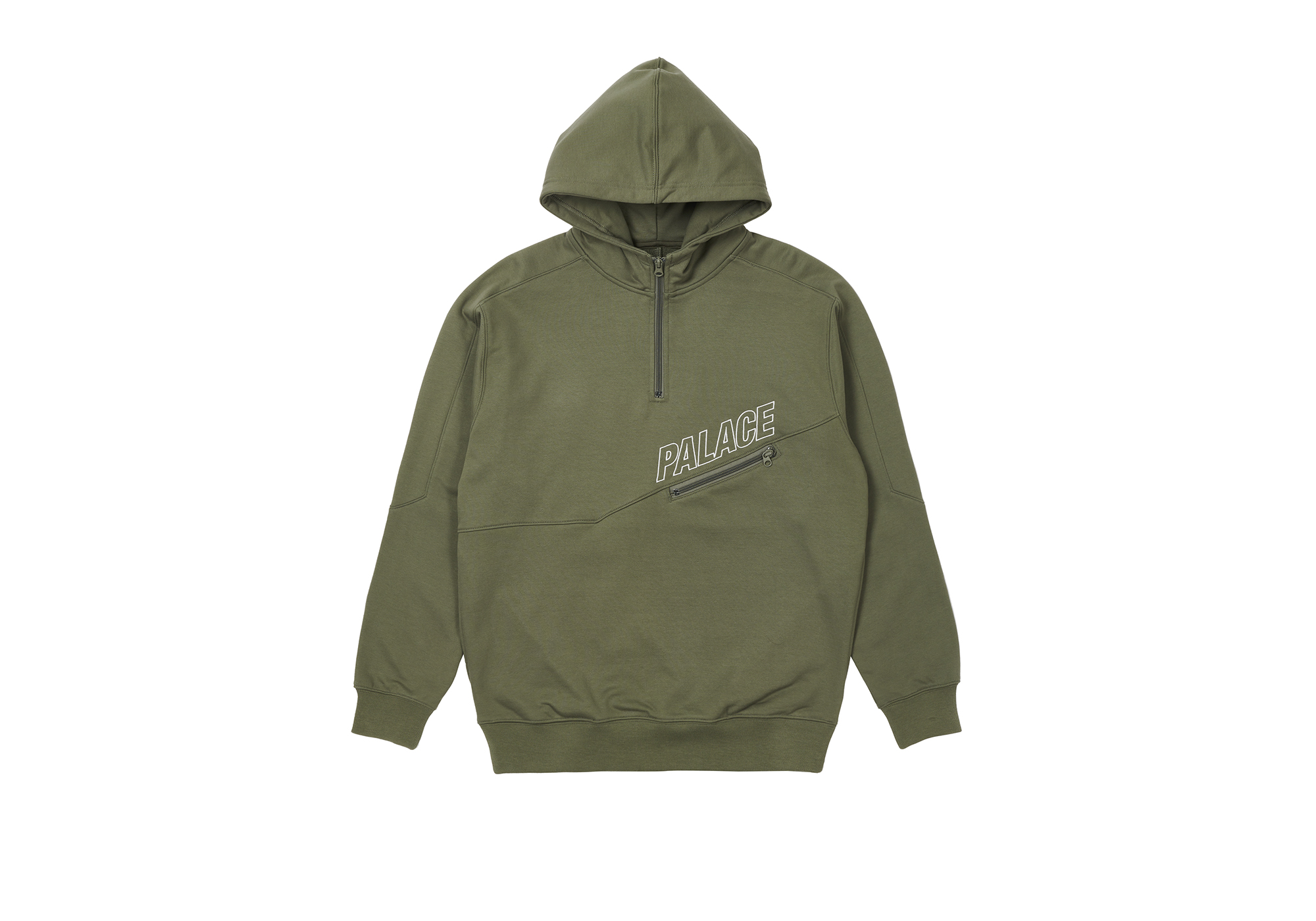 SLANT 1/4 ZIP HOOD | PALACE SKATEBOARDS