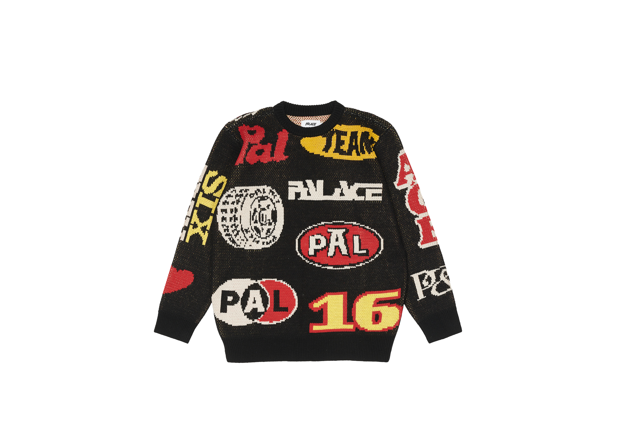 PALACE JCC+ KNIT CREW L Palace Cable Knit Sweater 'Black' P23KW002