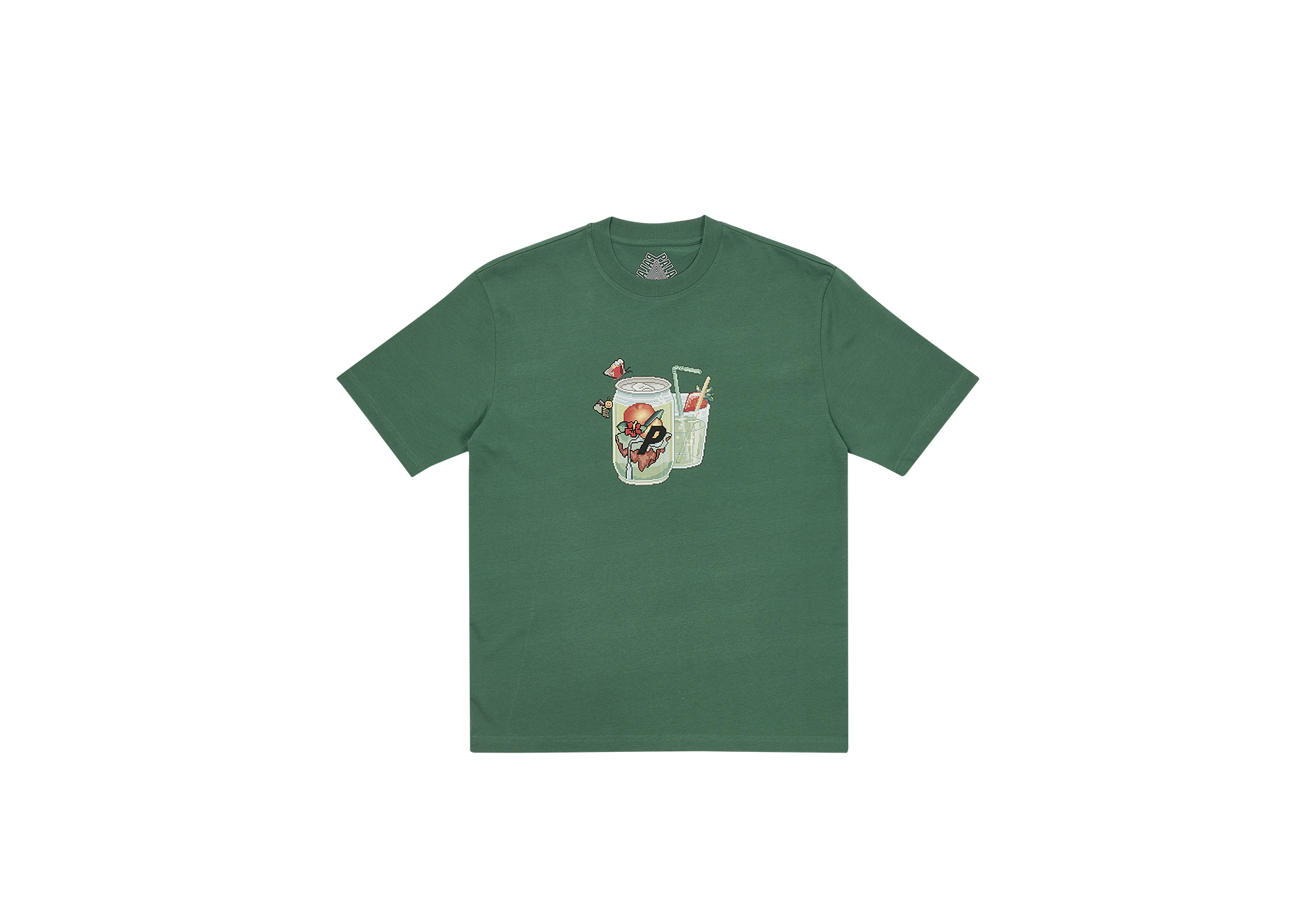 ★2021FW★Palace Mangas T-Shirt PALACE SS21 x AMG Crossover Emblem T-Shirt Black Apple Logo