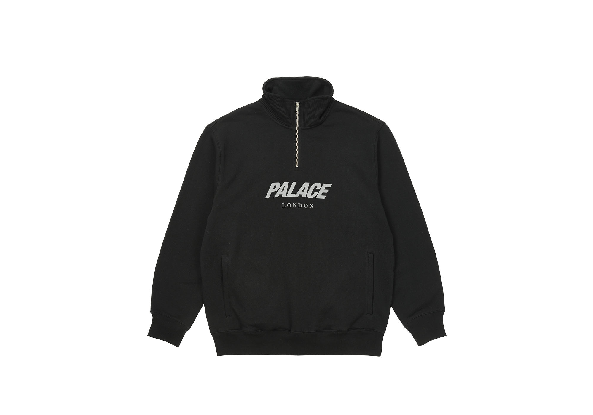 ★24SS 入手困難★PALACE Rib Hood Palace P-Rib stripe-trim Hoodie | Black | FARFETCH