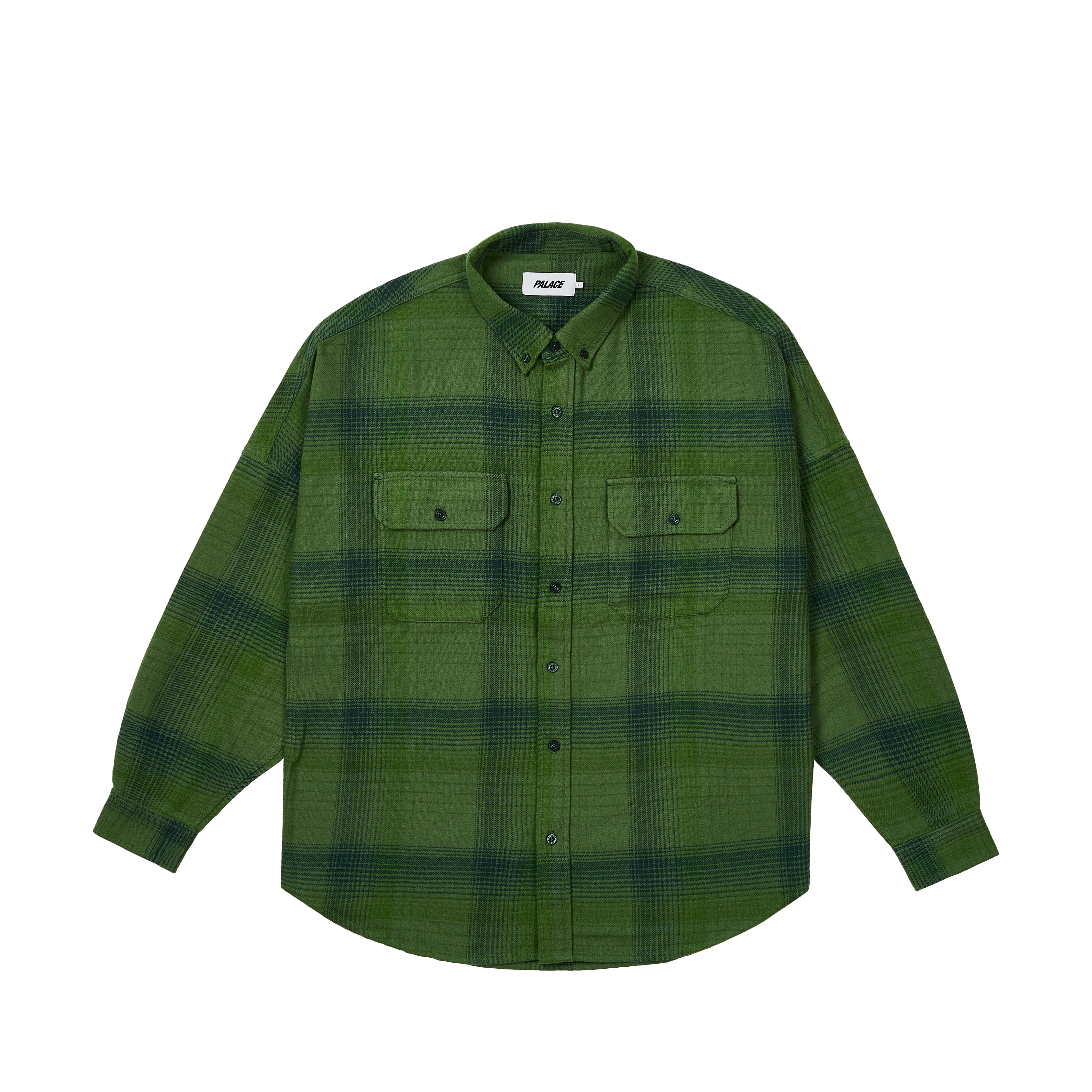 BRUSHED FLANNEL DROP SHOULDER SHIRT | PALACE SKATEBOARDS