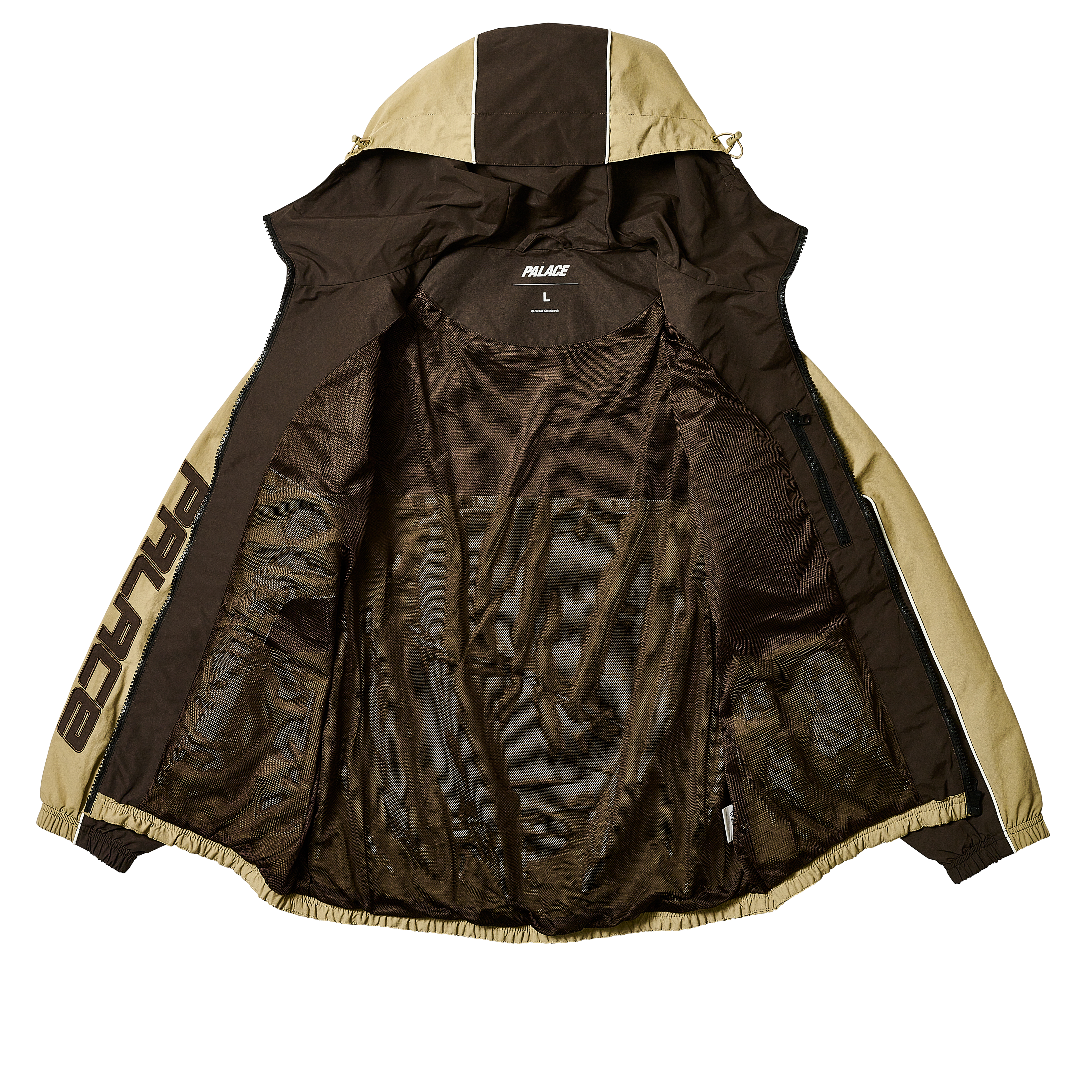 PIPED HOODED SHELL JACKET | PALACE SKATEBOARDS