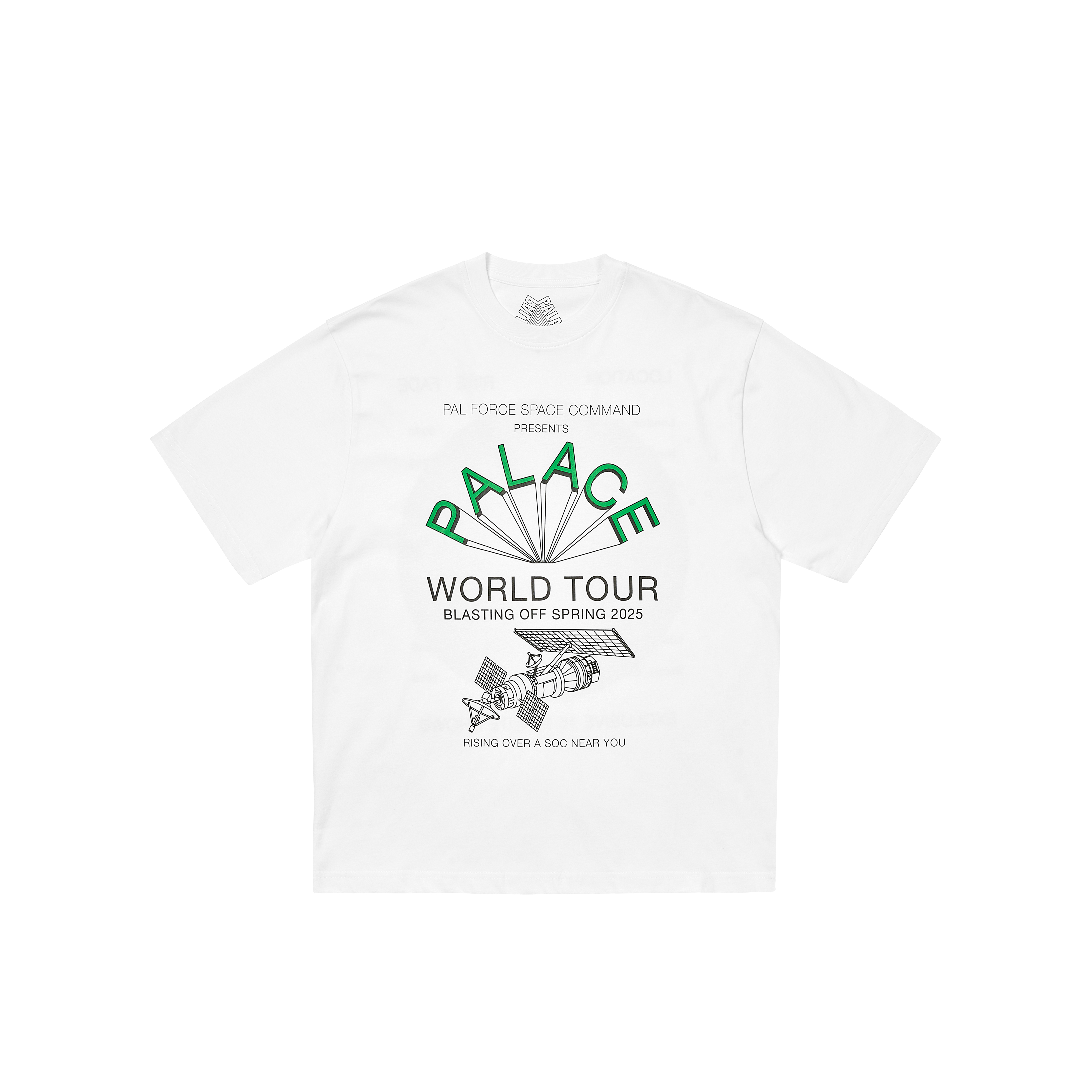 ★25SS WEEK5★Palace WORLD TOUR T-SHIRT Palace World Tour T-Shirt (SS25) Racey Green Men's - SS25 - US