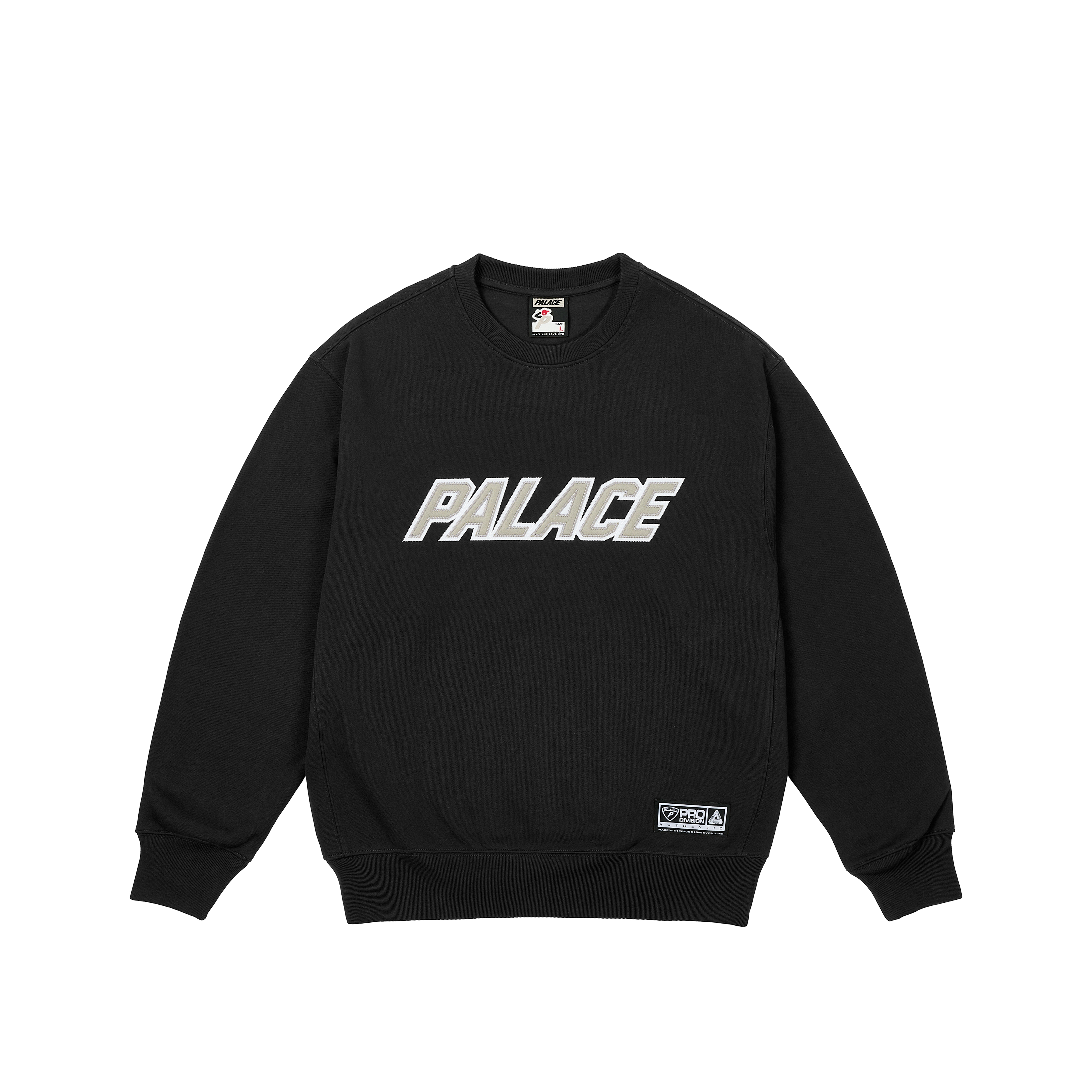 ★25SS WEEK1★Palace APPLIQUE TEAM CREW APPLIQUE TEAM CREW | PALACE SKATEBOARDS