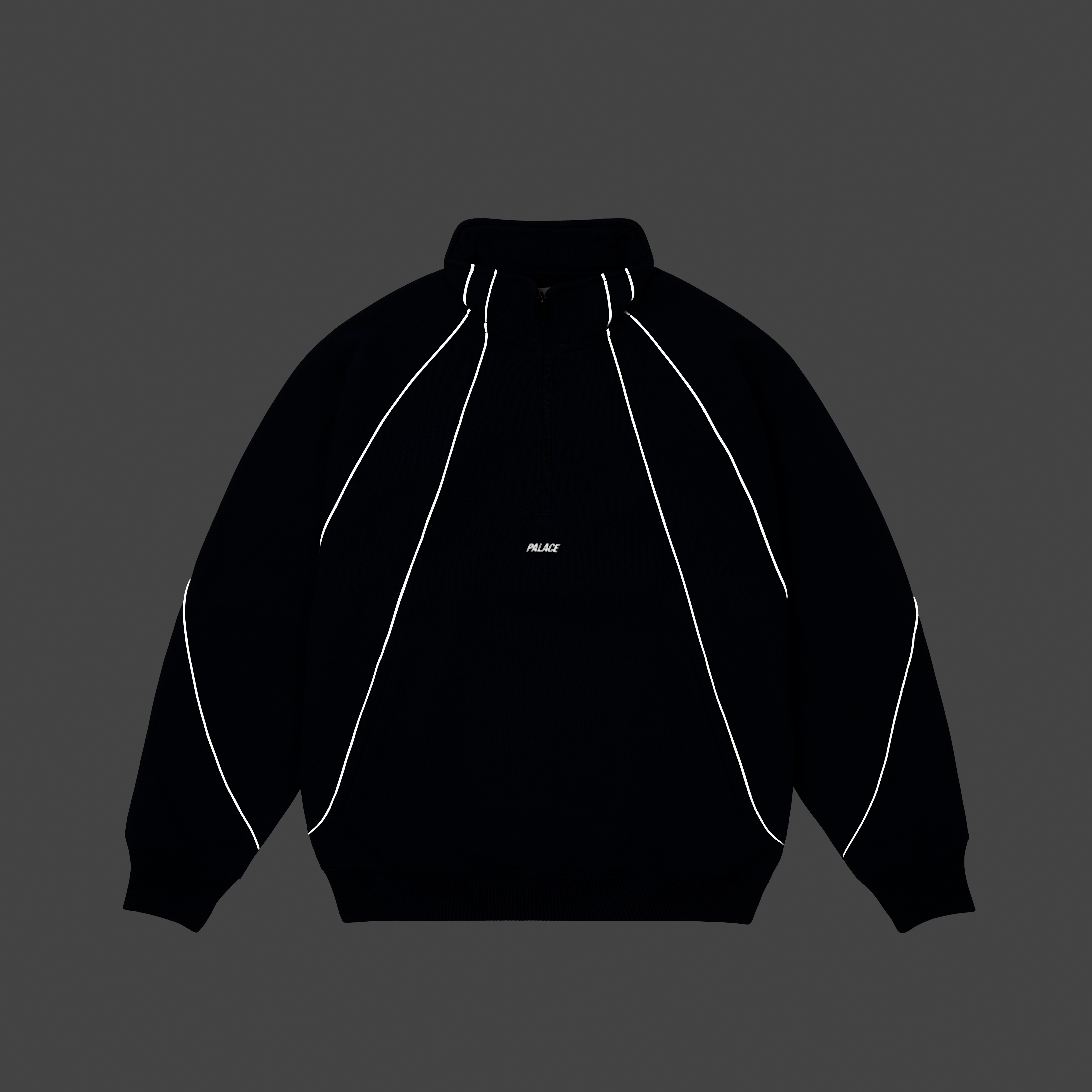 PALACE ハーフジップスウェットREFLECTO 1/4 ZIP NAVY REFLECTO 1/4 ZIP | PALACE SKATEBOARDS