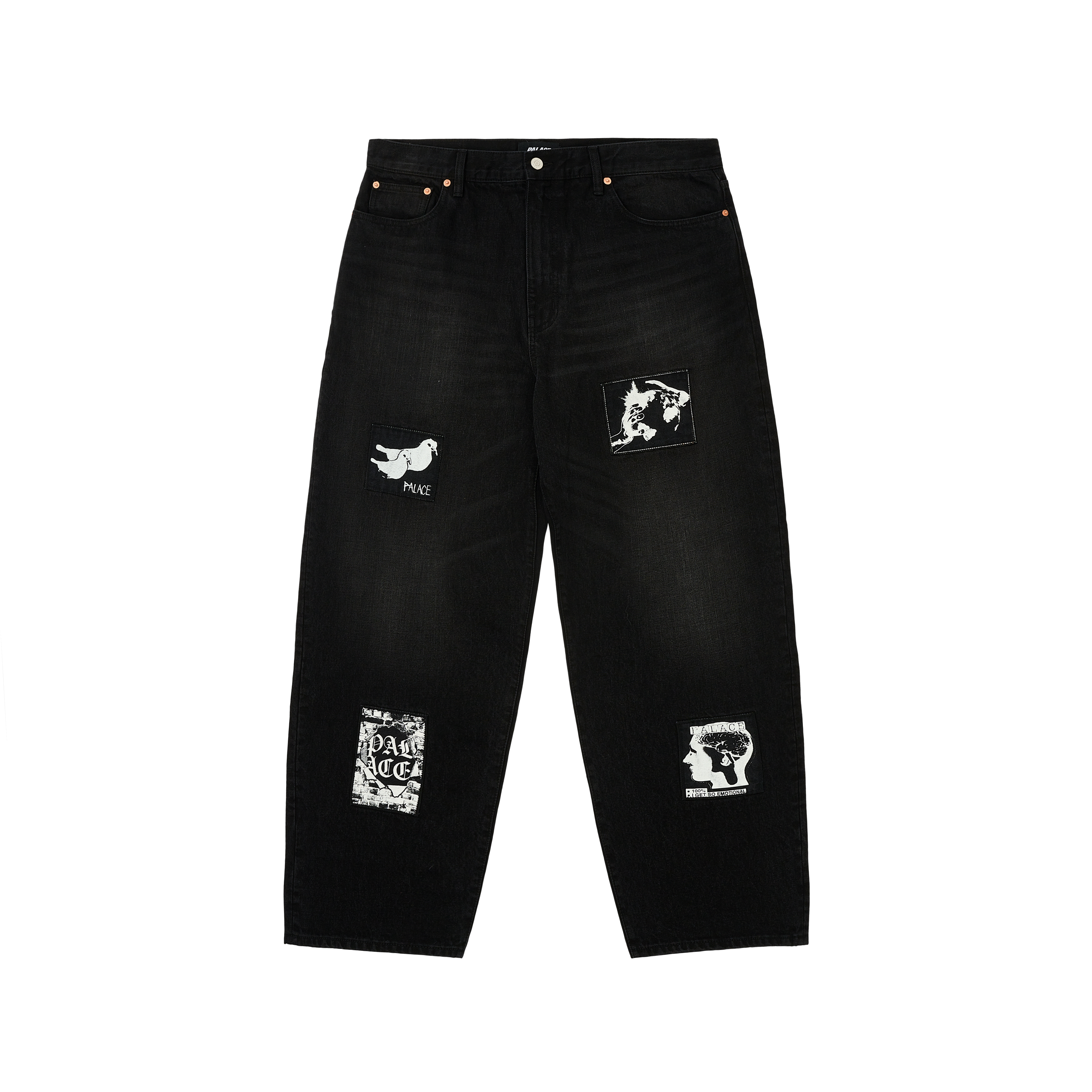 パンツ Palace Phumper P90 Baggy Jean Stone Wash Palace El Script P90 Baggy Jean Stone Wash Men's - FW24 - US