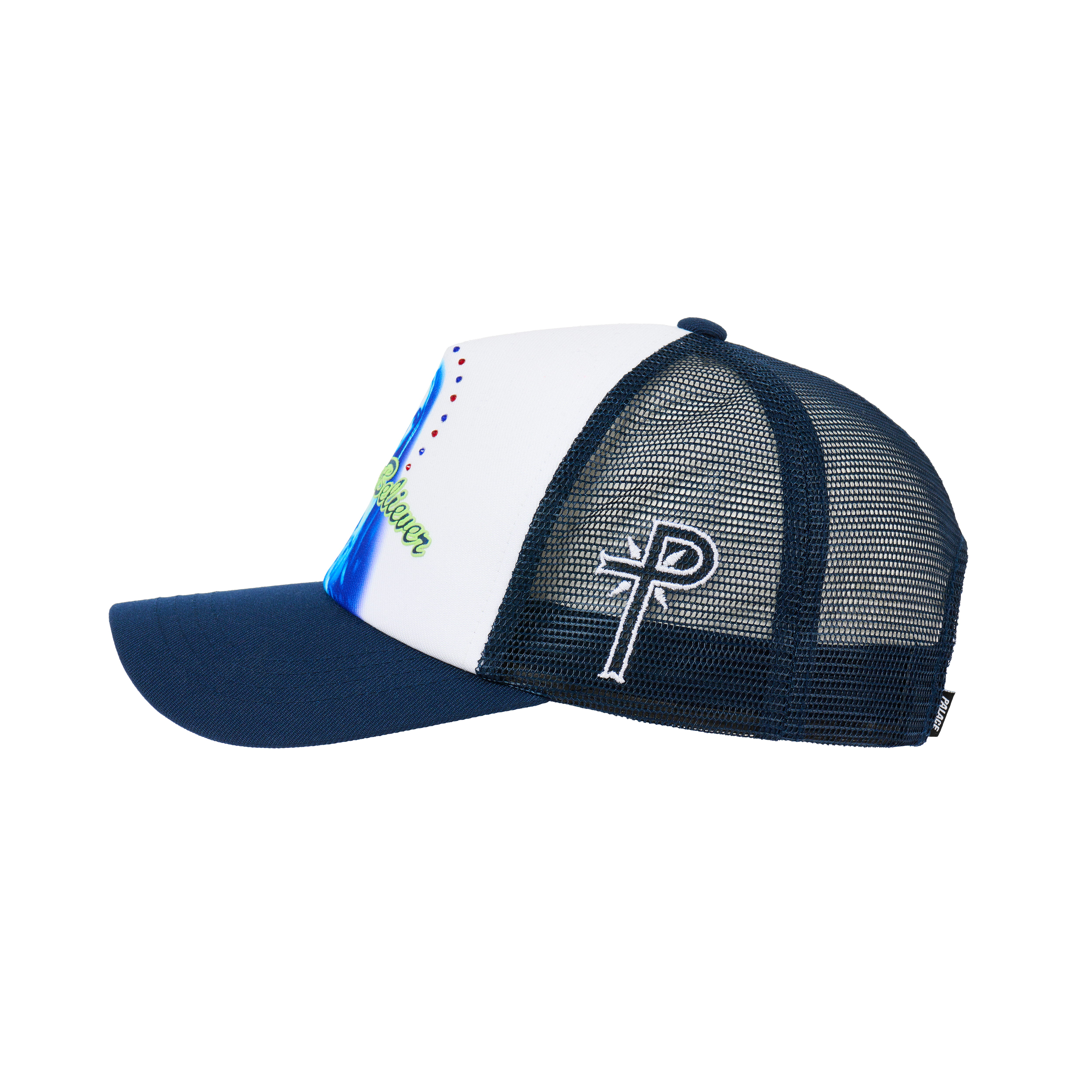 即発送 PALACE 1 TRUTH TRUCKER NAVY CAP キャップ Palace 1 Truth Trucker Navy Men's - SS25 - US