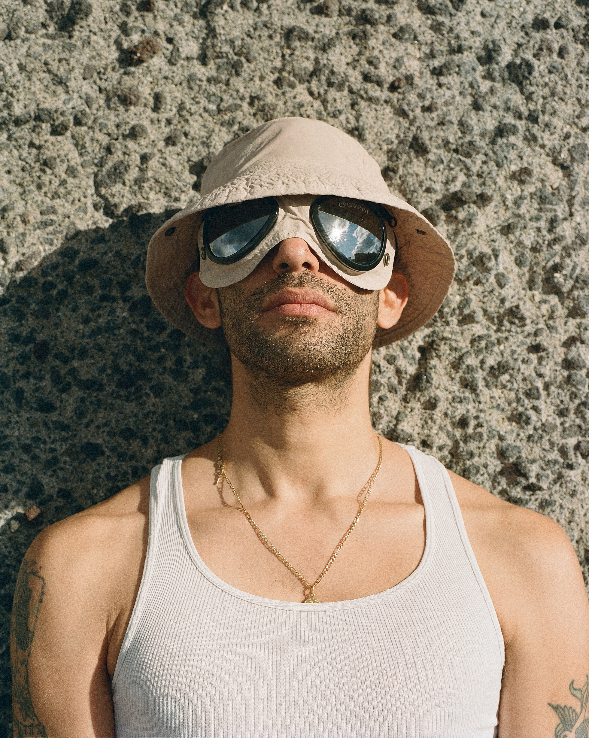 Palace x C.P. Company Plain Paper Touch Goggle Bucket Hat